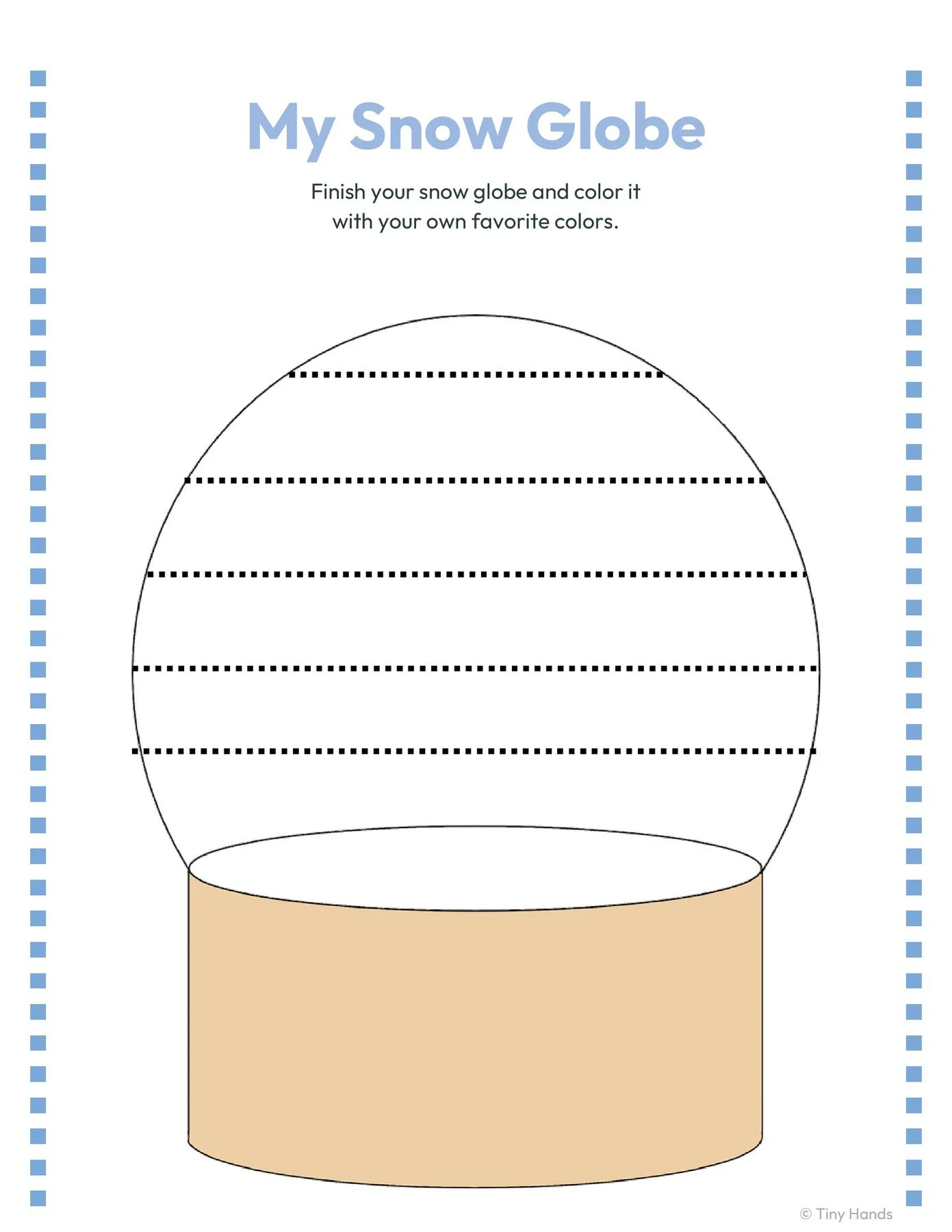 Snow Globe Prewriting