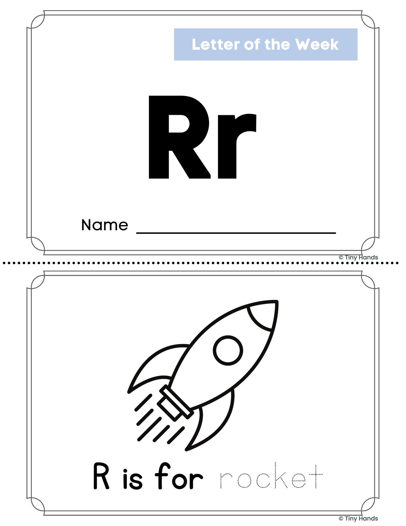 Letter R Book