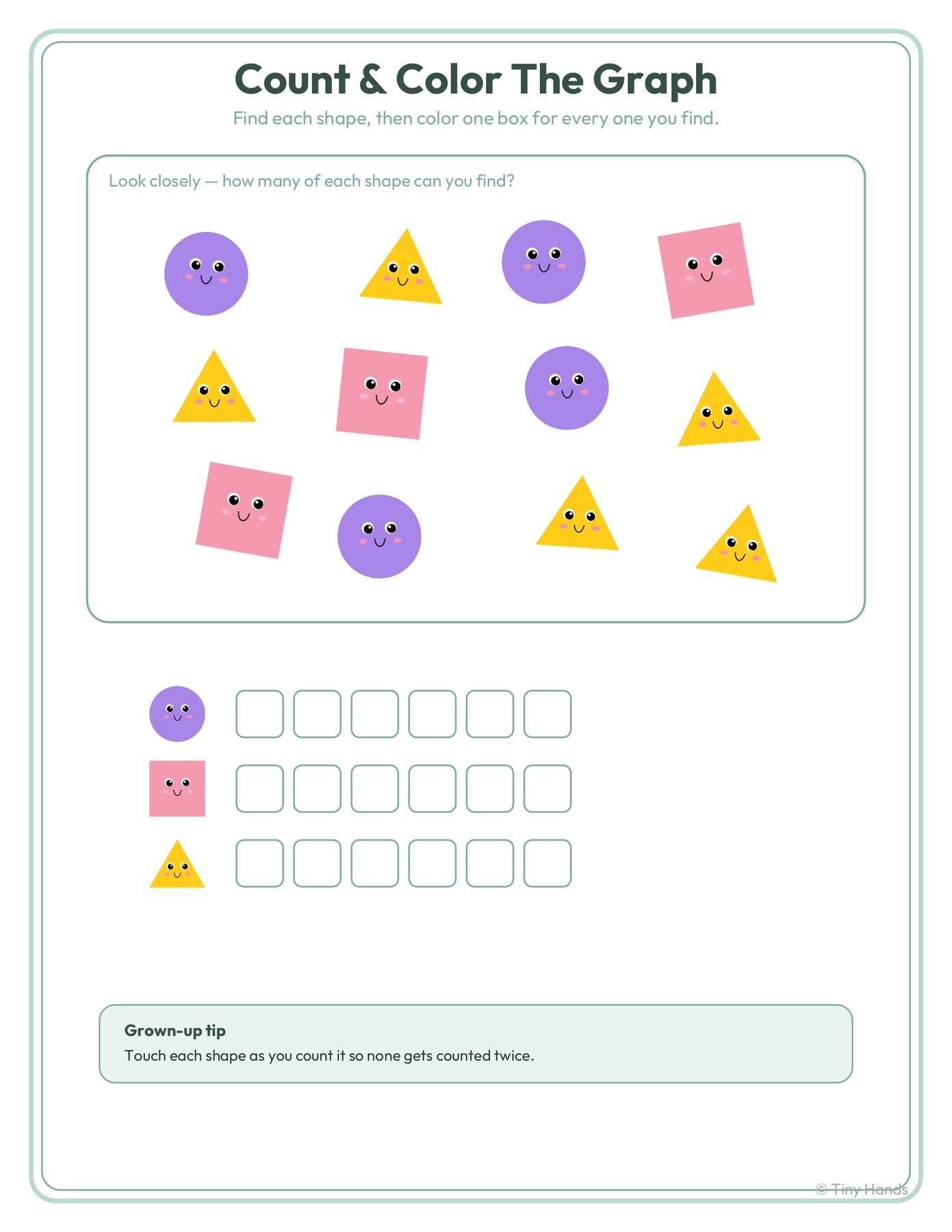 Shape Hunt Count & Graph