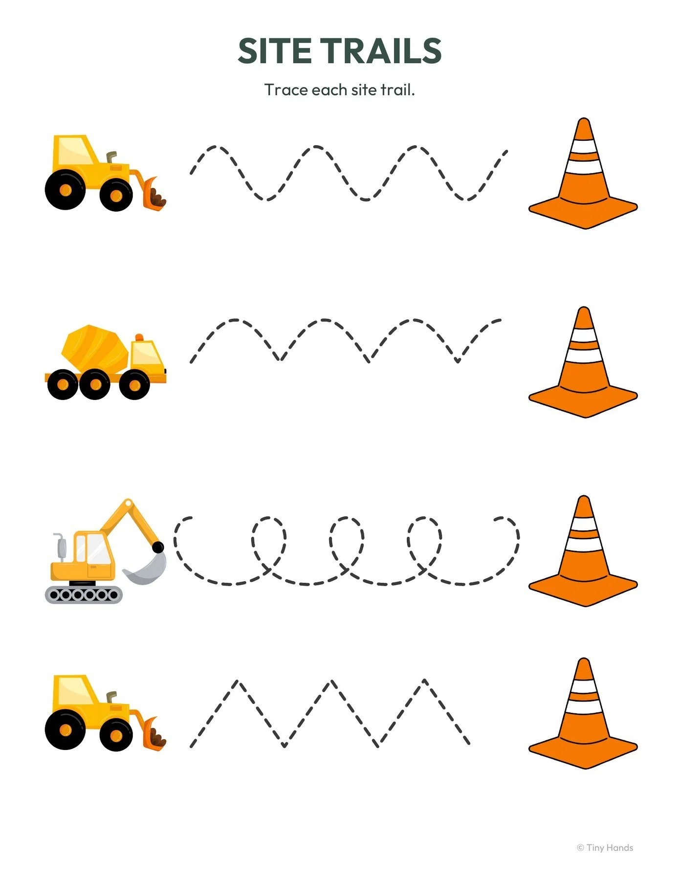 Construction Prewriting Strokes