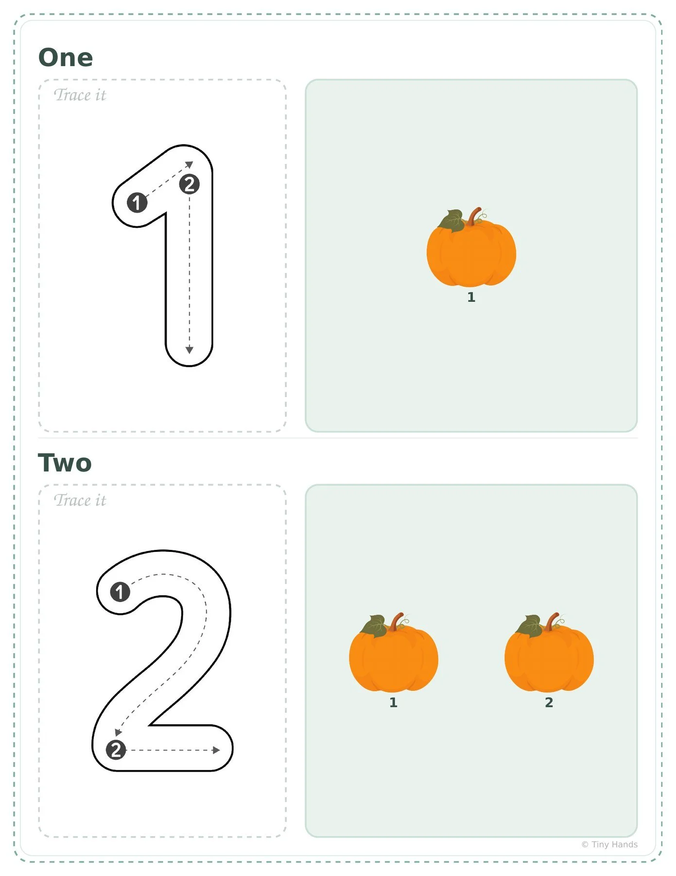 Count the Pumpkins 1–10