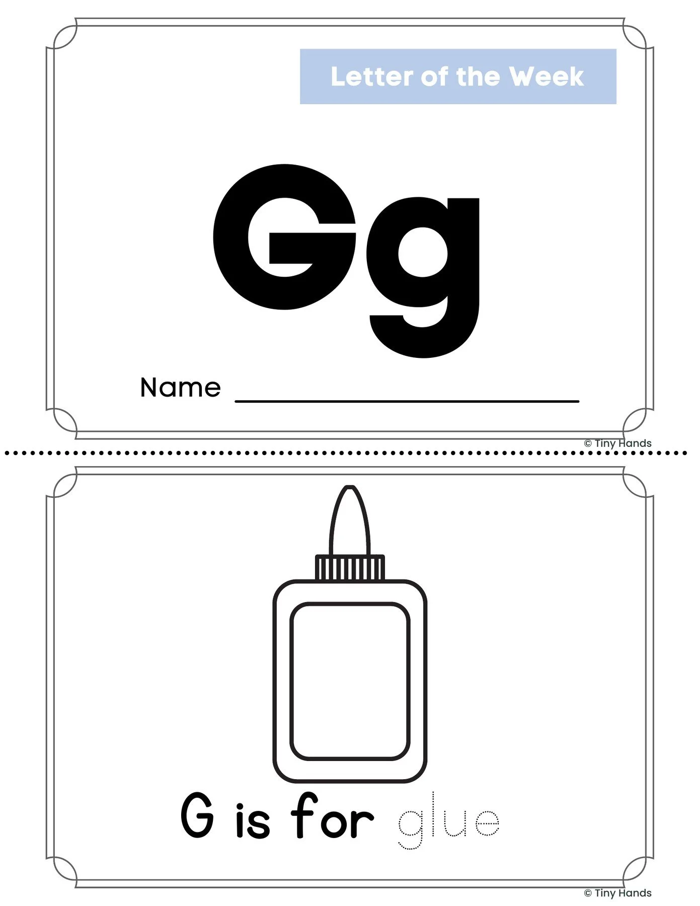 Letter G Book