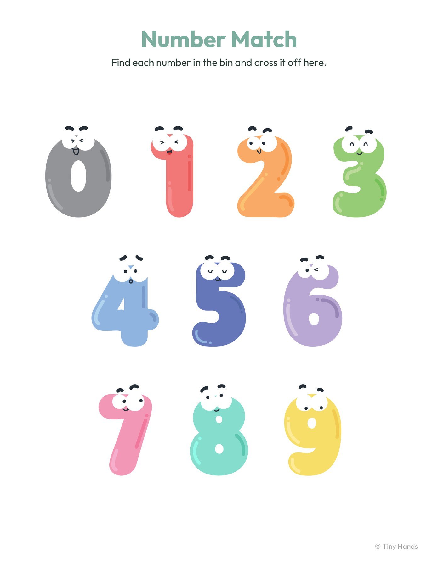 Number Sensory Bin
