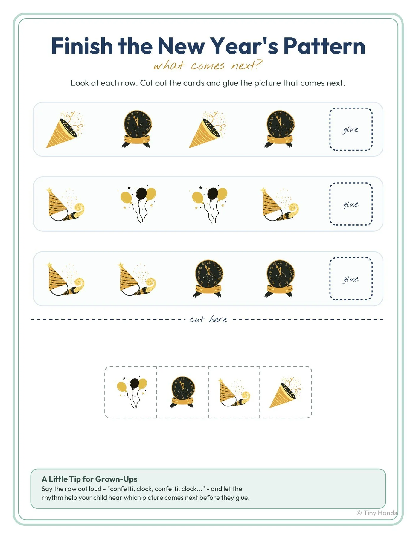 New Year's Cut & Paste