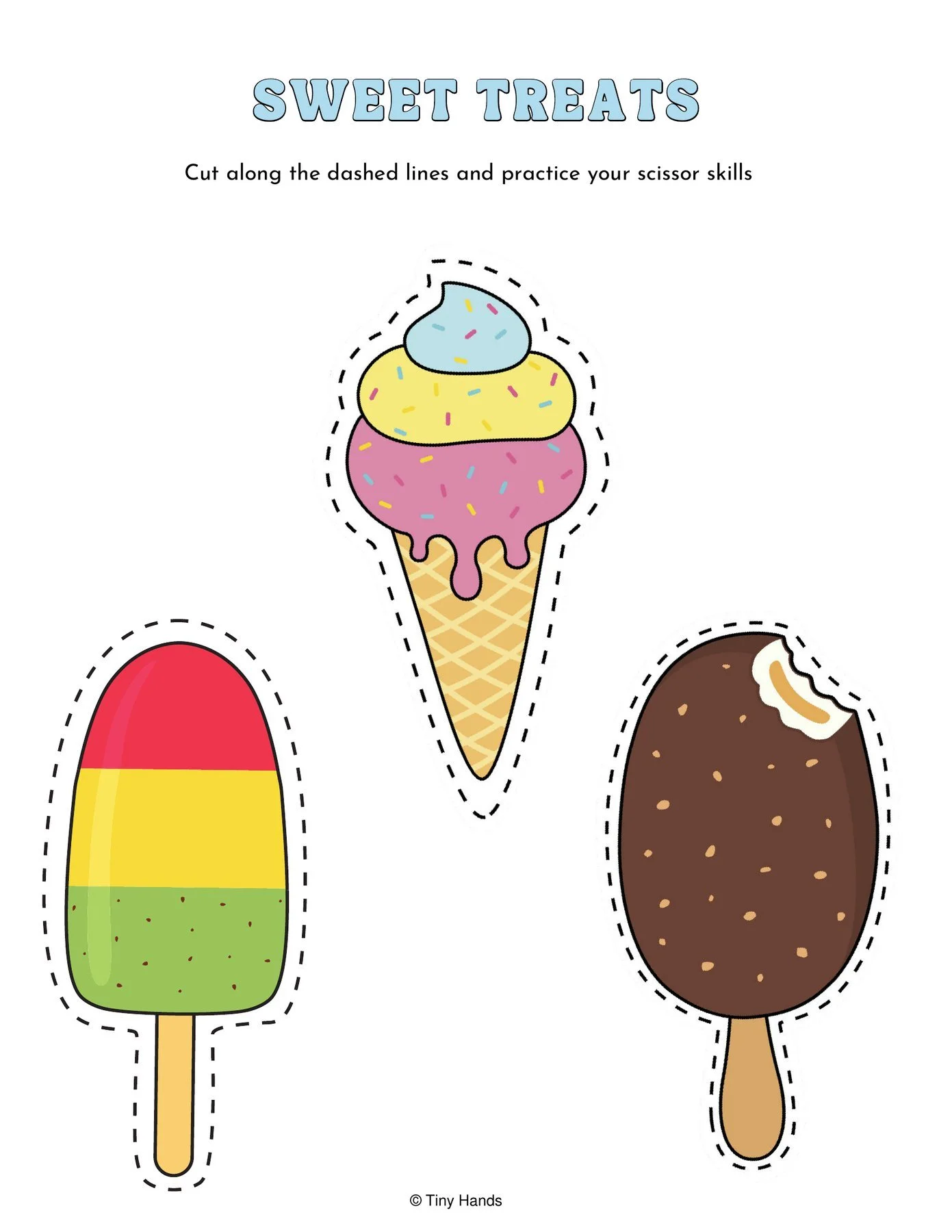 Summer Scissor Skills Activity Book