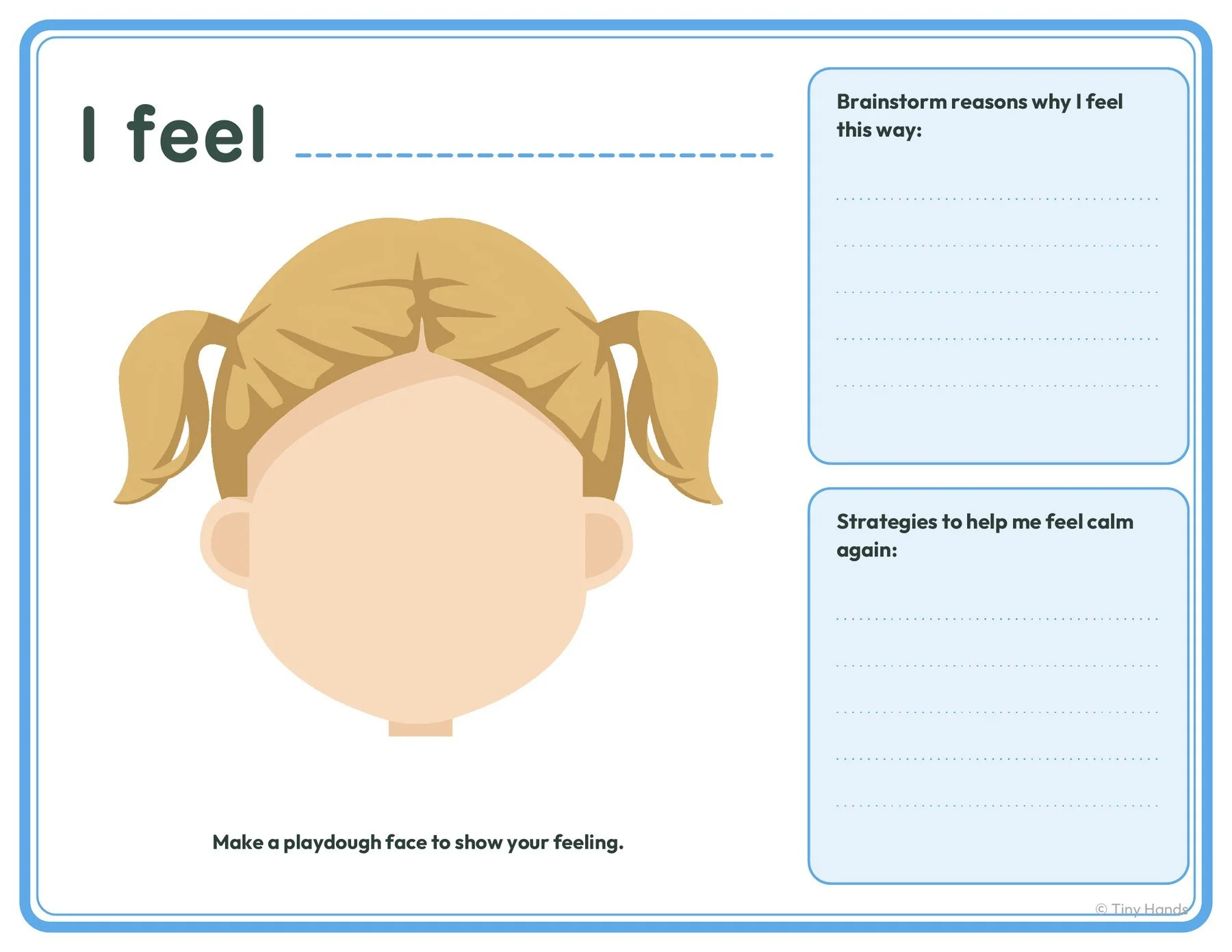 Feelings Dough Mats: I Feel