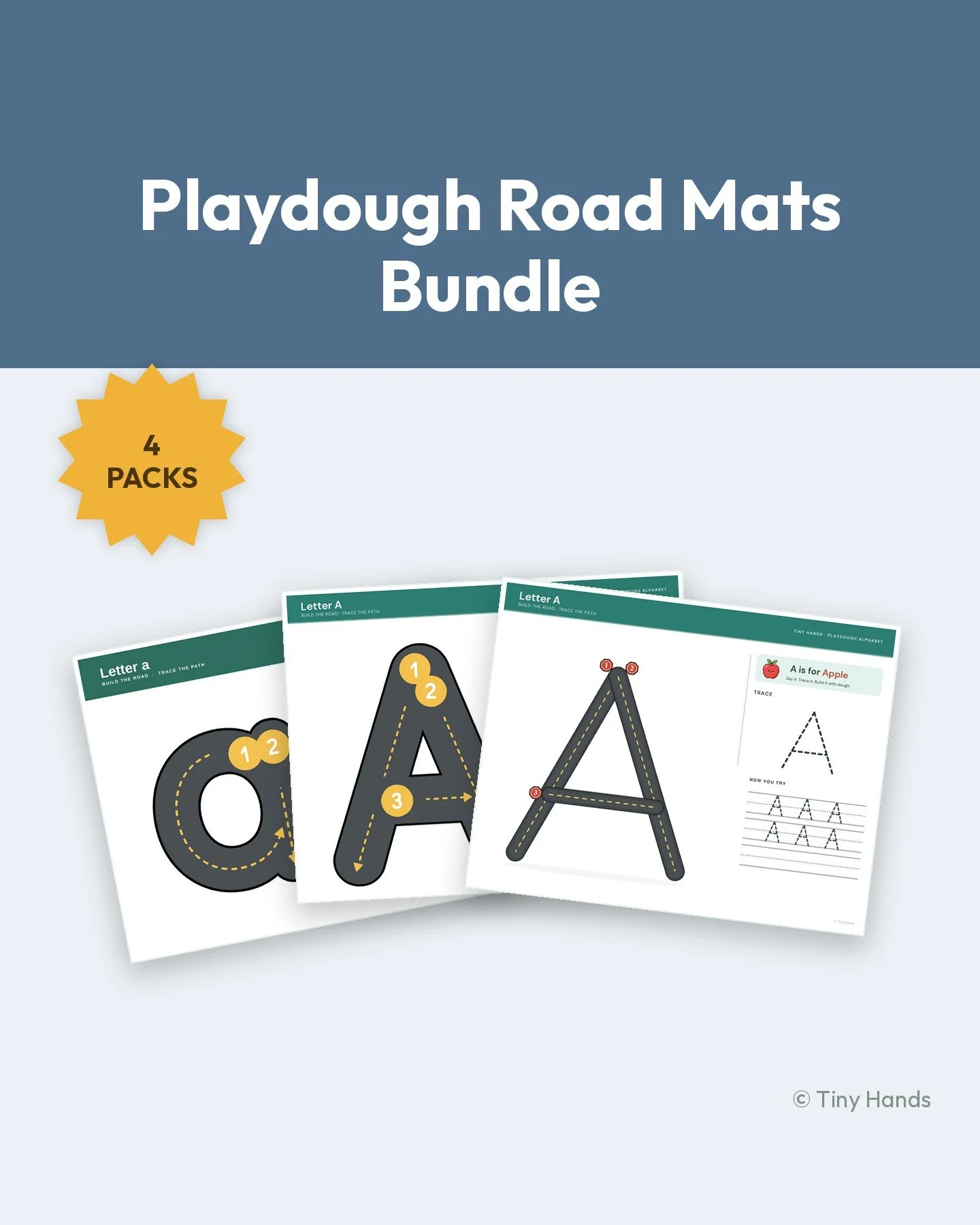 Playdough Road Mats Bundle