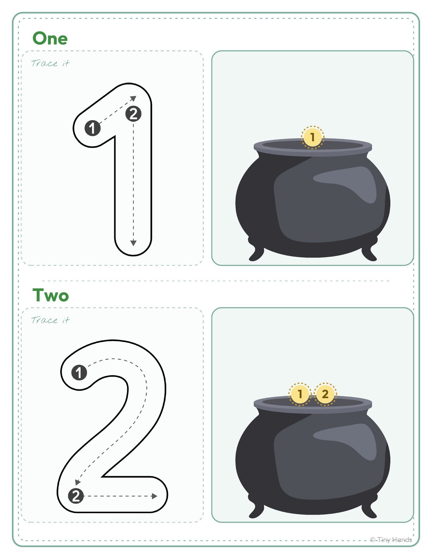 Pot of Gold Count 1–10