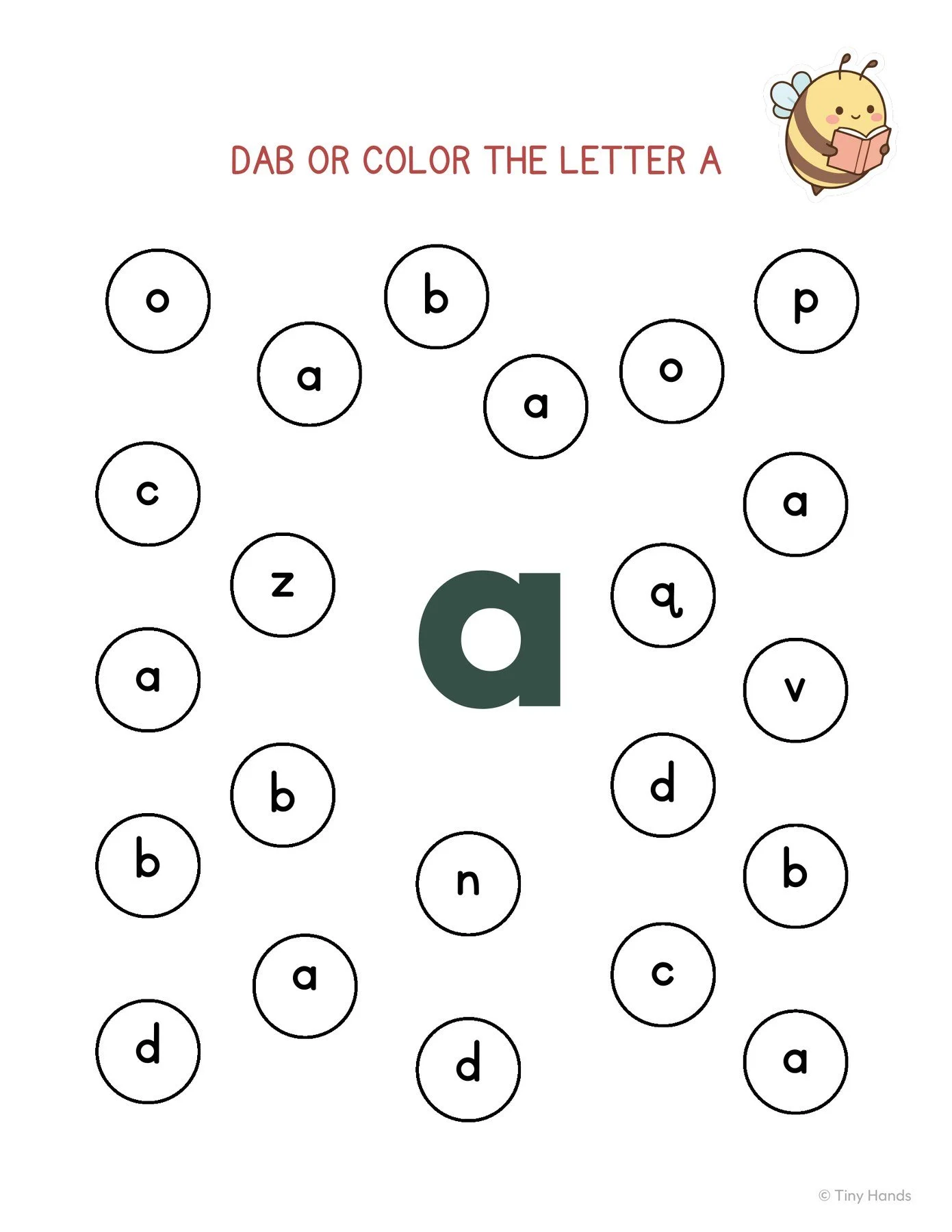 Alphabet Dab & Color Pages