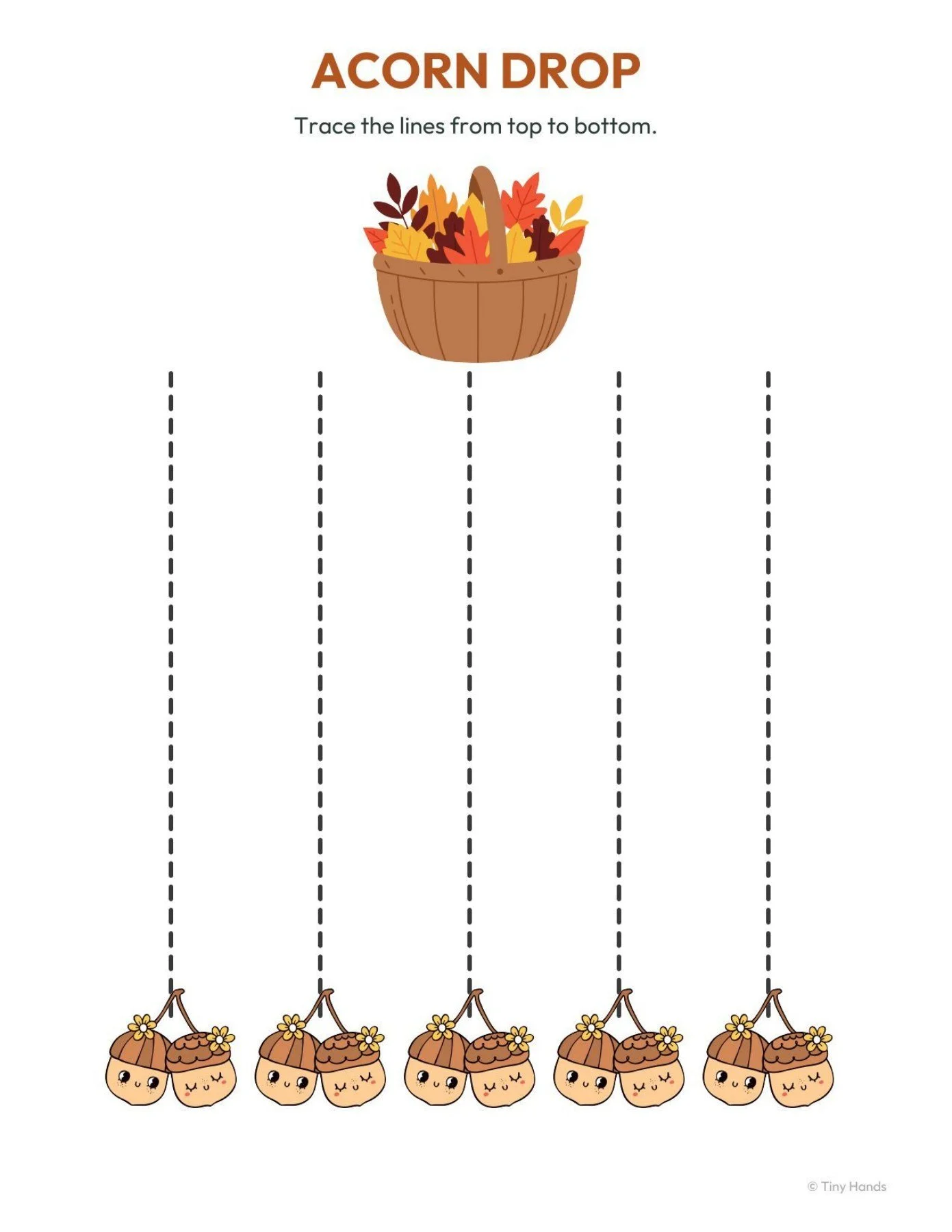 Thanksgiving Prewriting Strokes