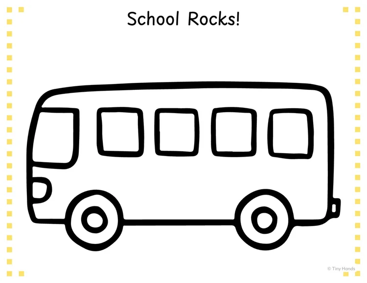 Back to School Crafts printable from Tiny Hands