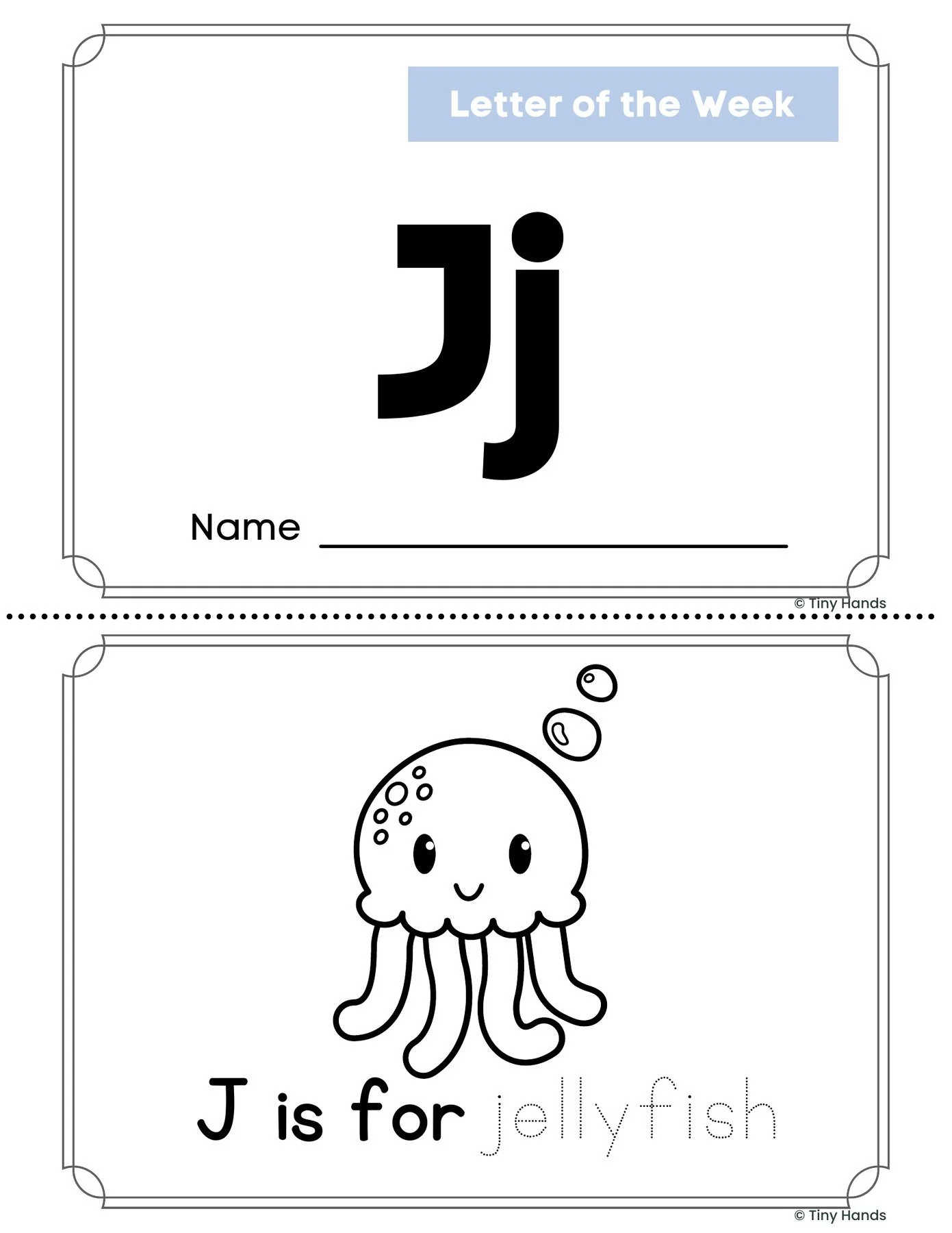Letter J Book