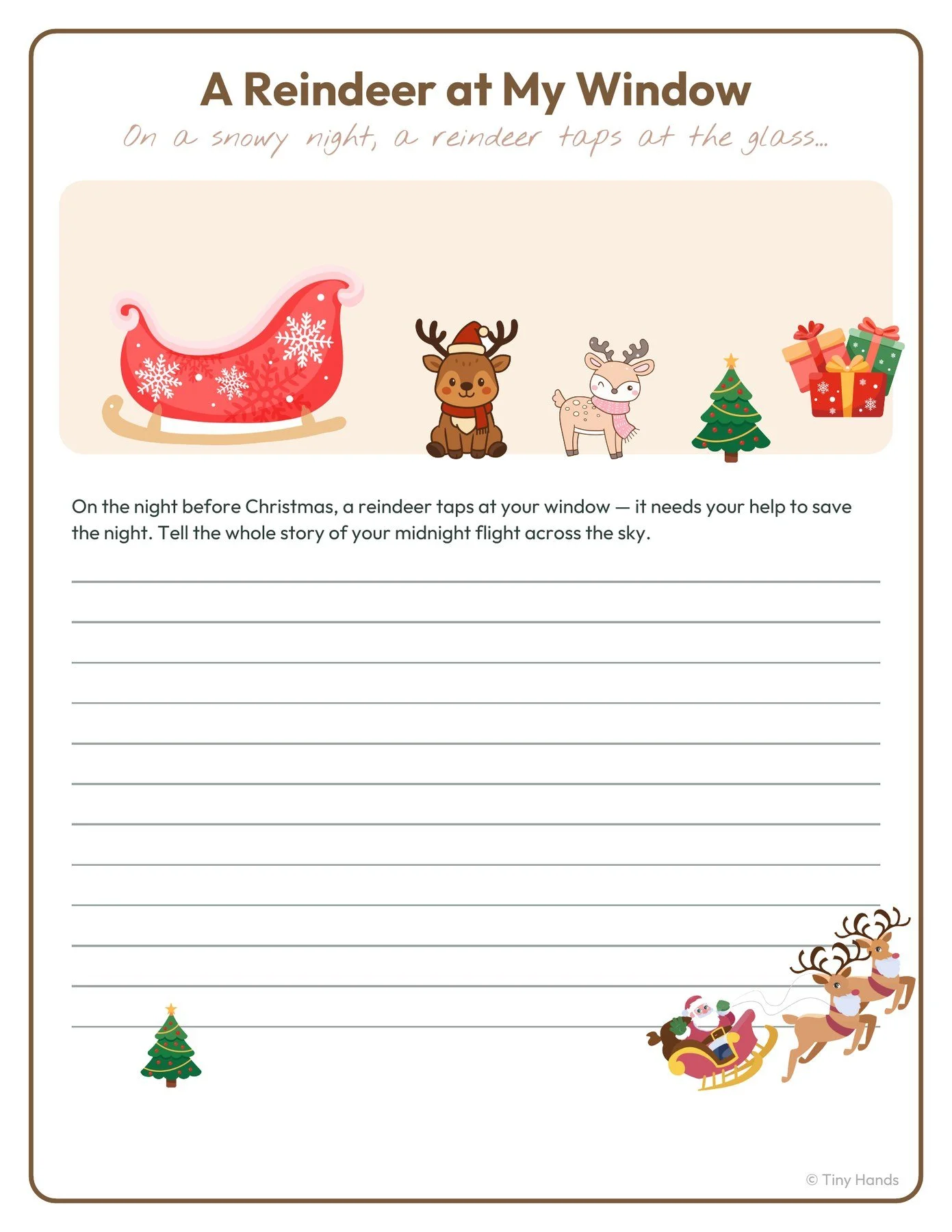 Christmas Reindeer Writing Prompts