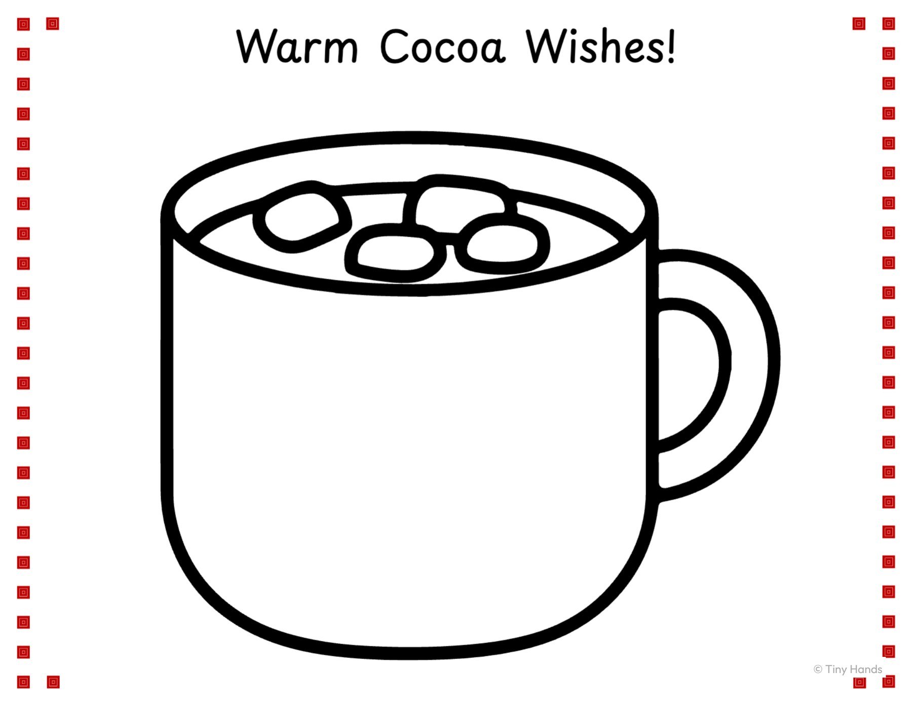 Winter Crafts: Snow & Cocoa