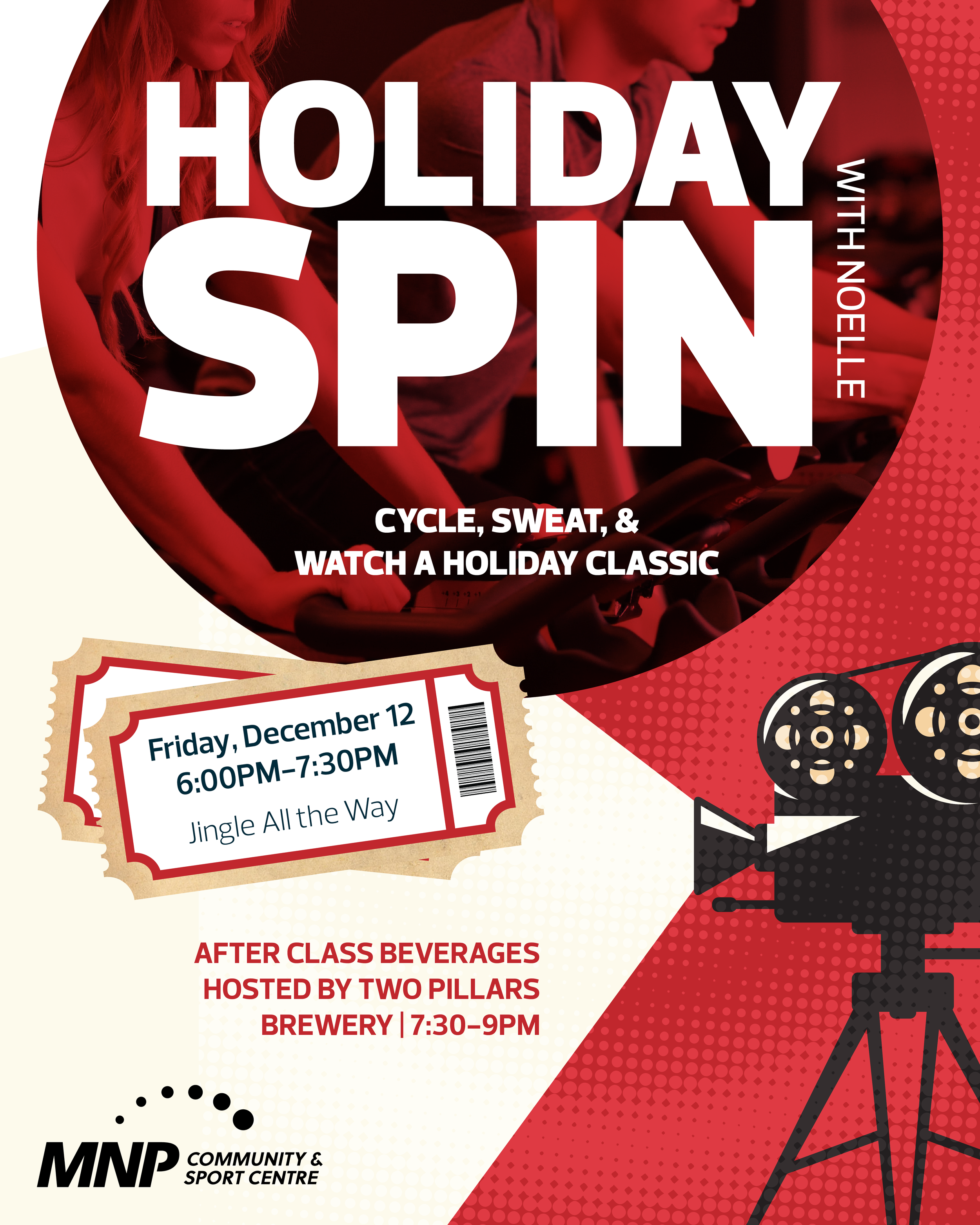 Holiday Spin Event Poster