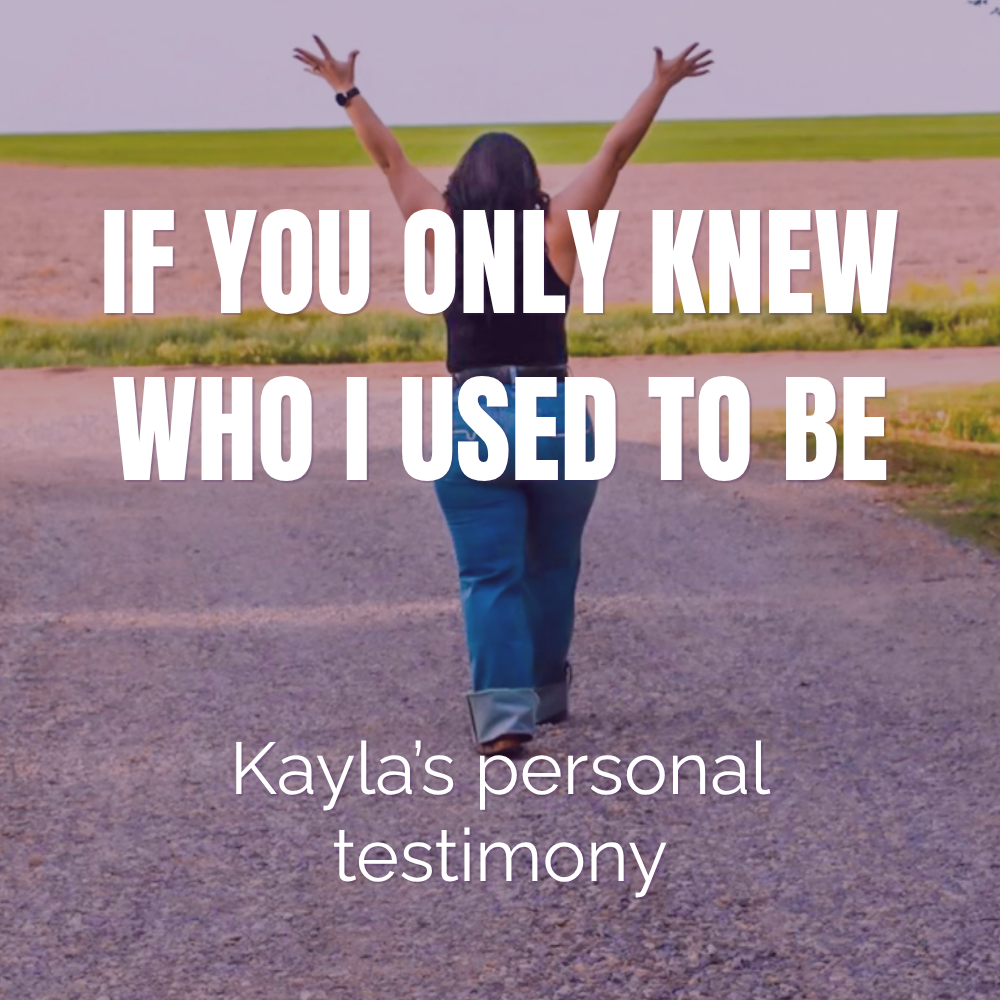 A woman walking on a path with her arms raised, outdoors in a grassy area, with an inspirational quote overlayed.