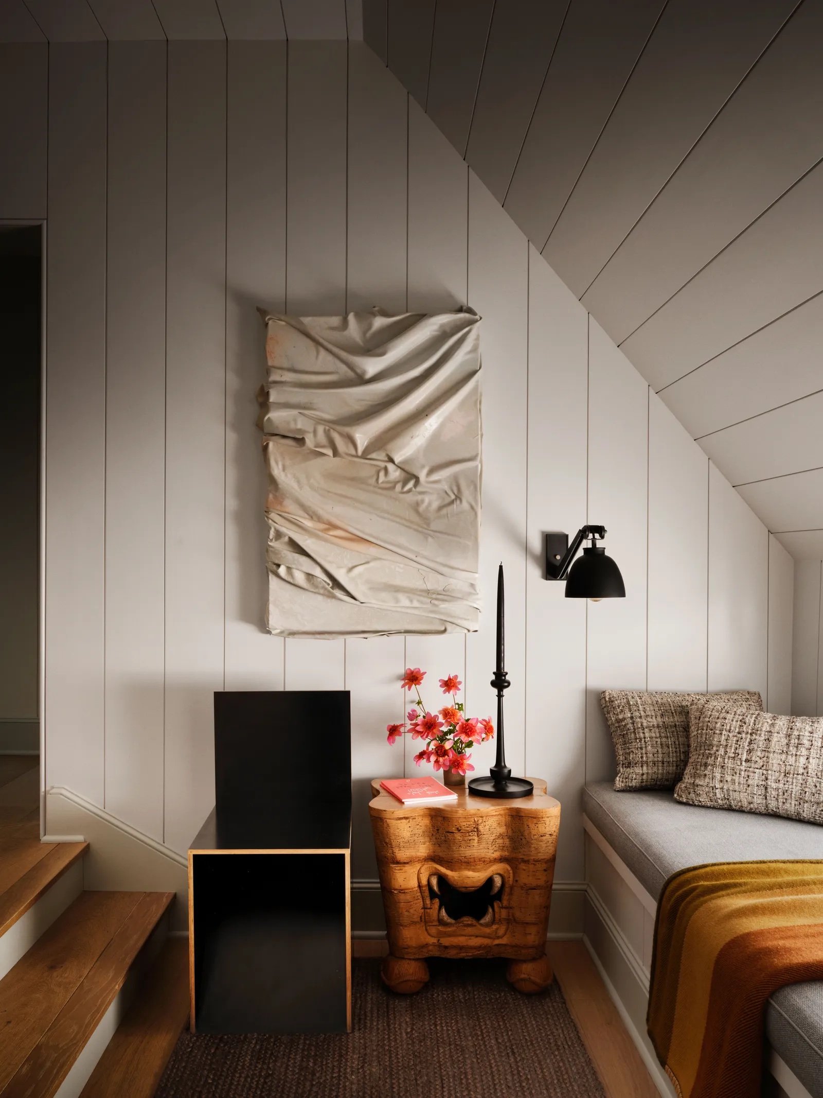 'Unmessed' Acrylic skin mounted on wood panel, 2022. Featured in Architectural Digest's June 2026 issue designed by AD100 designer Steven Gambrel for Douglas Freidman