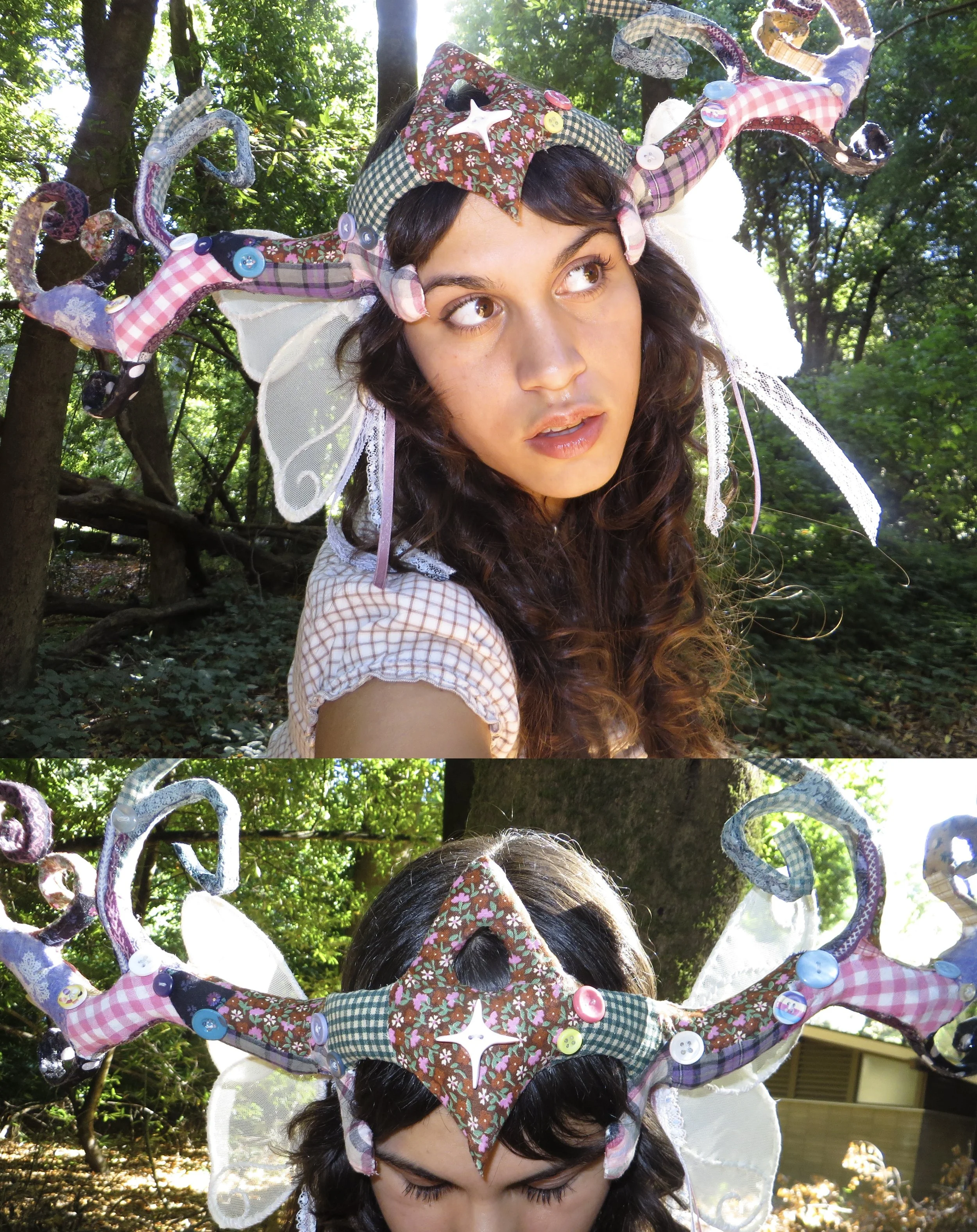 Fabric & Paper Mache Antler Headpiece
2026