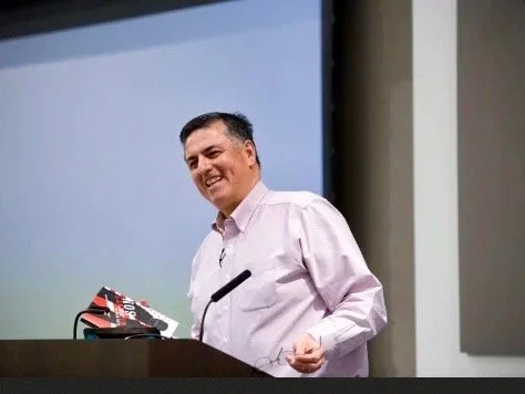 Sergio Troncoso at Blair Academy in New Jersey, Society of Skeptics Lecture, 2020.