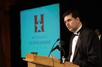 Sergio Troncoso at Alumni Hall of Fame induction of Hispanic Scholarship Fund, Washington, D.C., 2003.