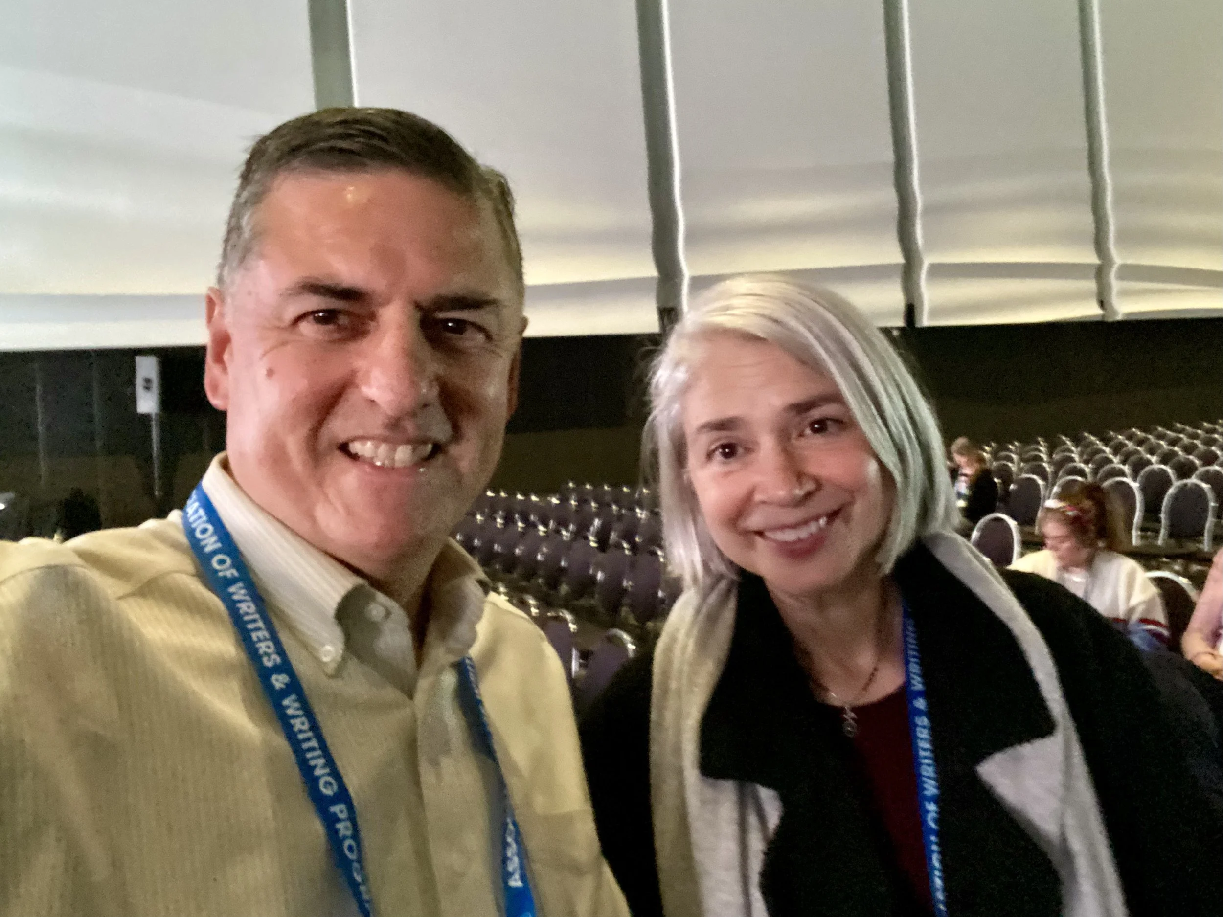 Sergio Troncoso with Joy Castro at AWP, 2024.