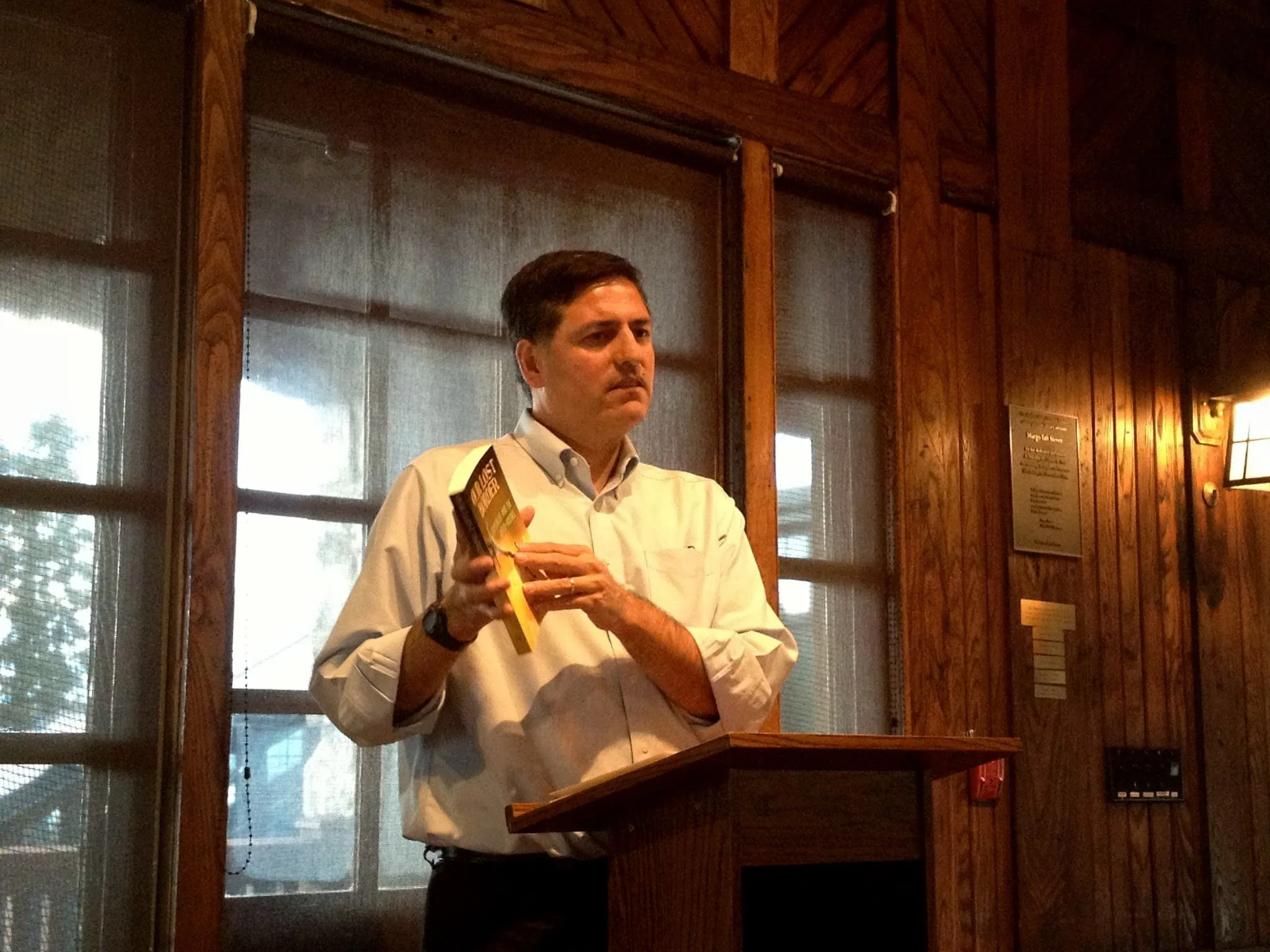 Sergio Troncoso at Hudson Valley Writers' Center, Sleepy Hollow, NY, 2013.