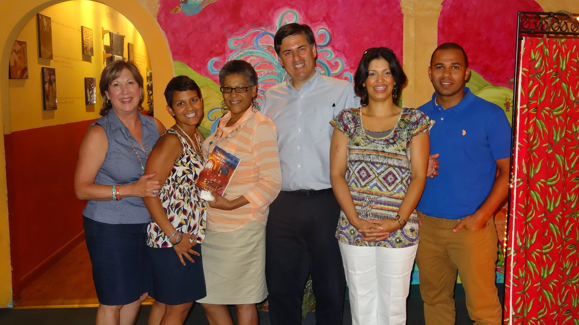 Sergio Troncoso with teachers at Northern Essex Community College, Lawrence, MA, 2013.