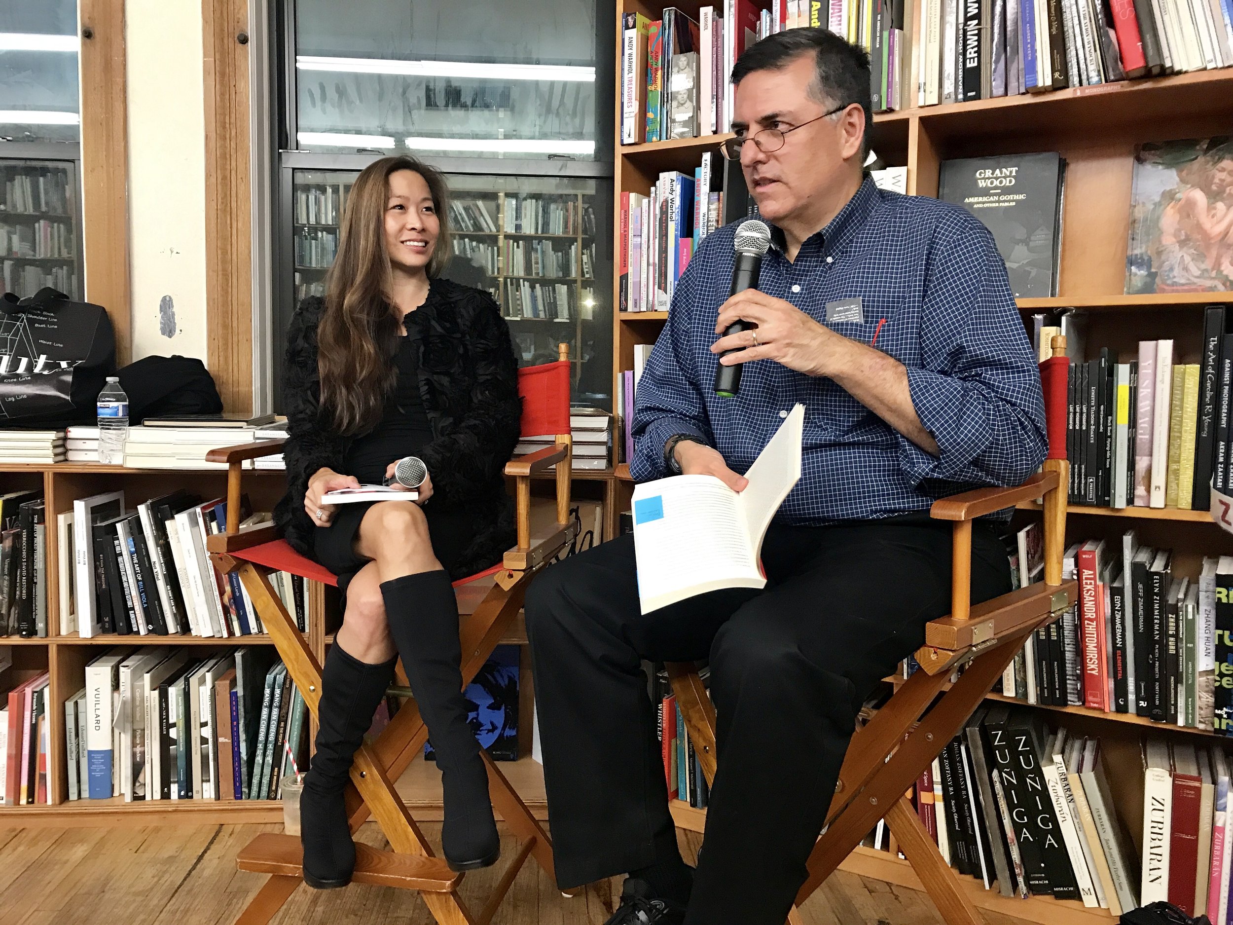 Christina Chiu and Sergio Troncoso at The Strand Book Store, New York, NY, 2019.