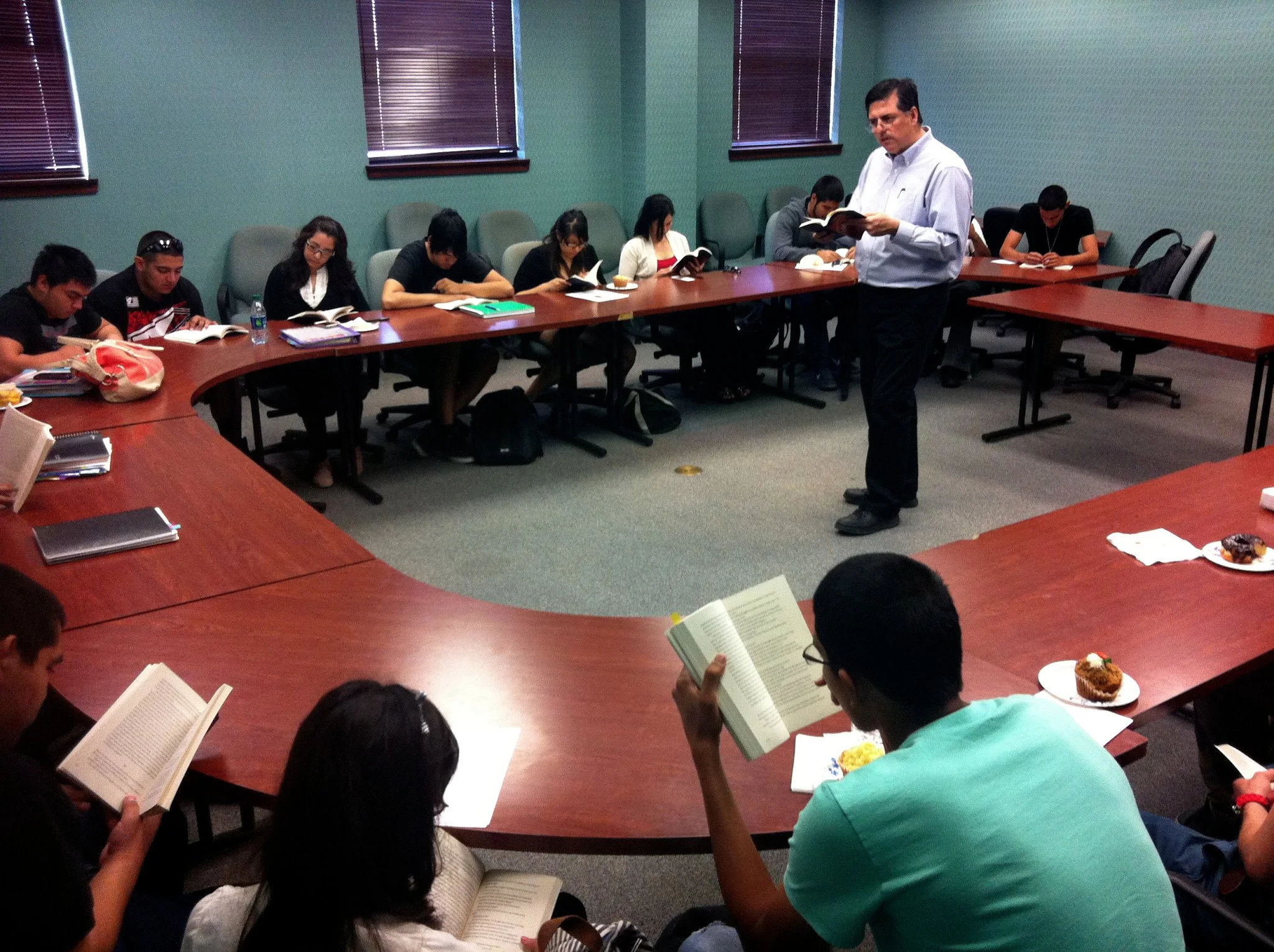 Sergio Troncoso teaching at Puente program at El Paso Community College, El Paso, TX, 2013.