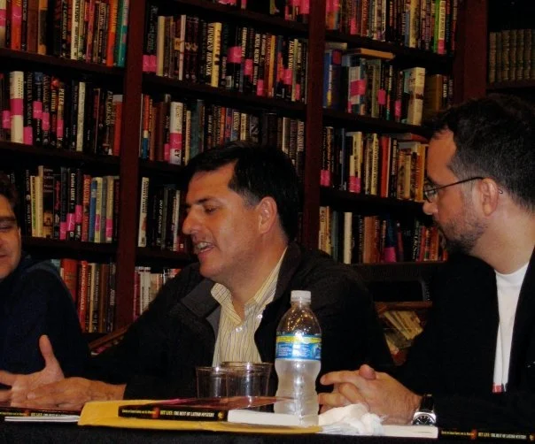 Carlos Hernandez, Sergio Troncoso, Richie Narvaez at The Mysterious Bookshop, New York, NY, 2011.