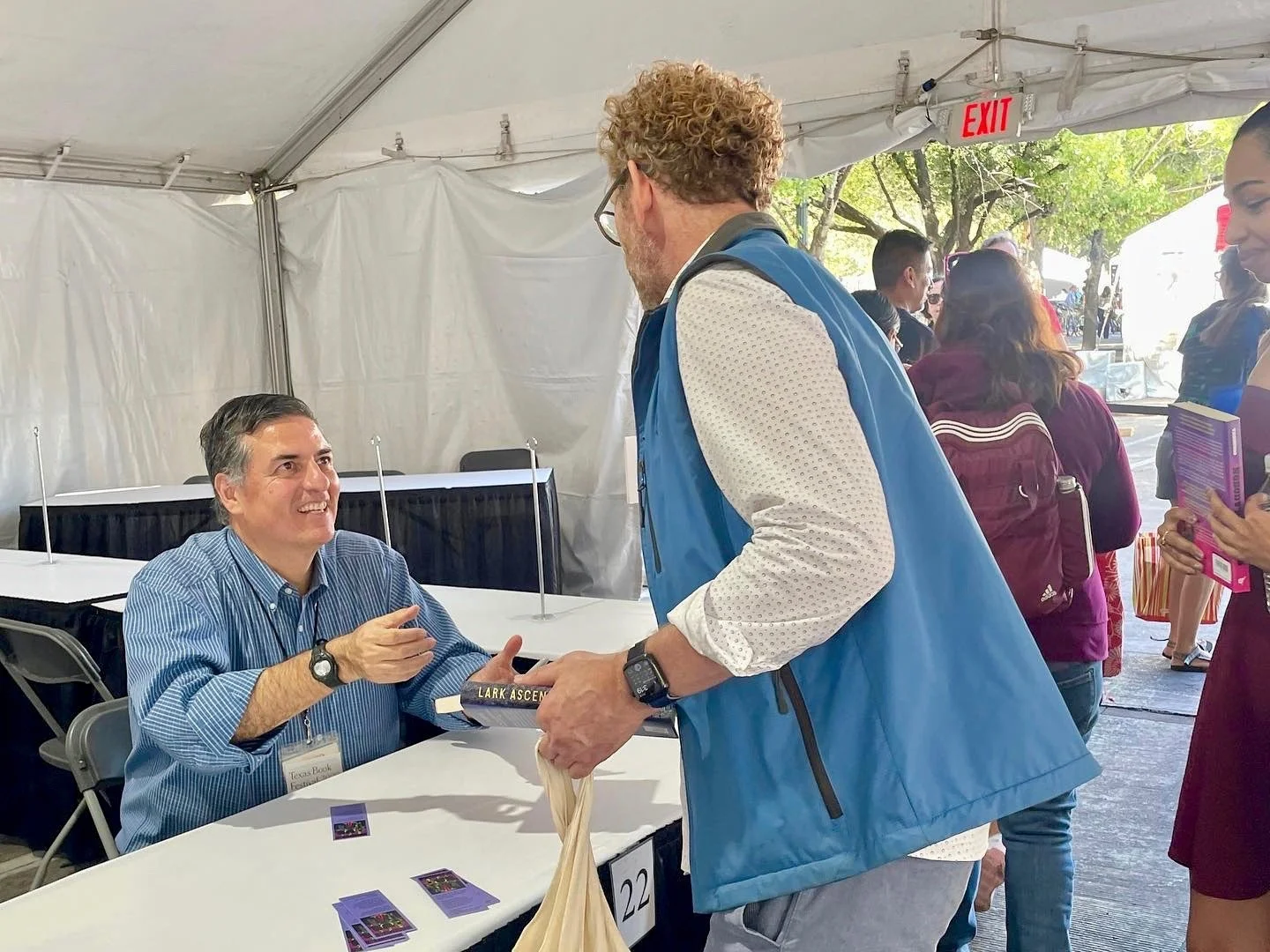 Sergio Troncoso at Texas Book Festival in 2022.