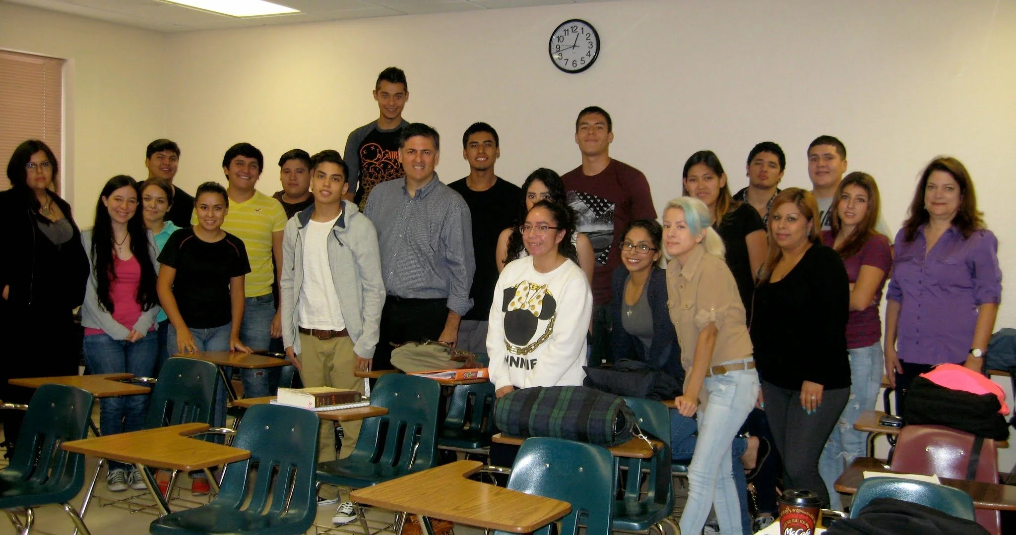 Sergio Troncoso with Kathleen Bombach's class at El Paso Community College, El Paso, TX, 2014.