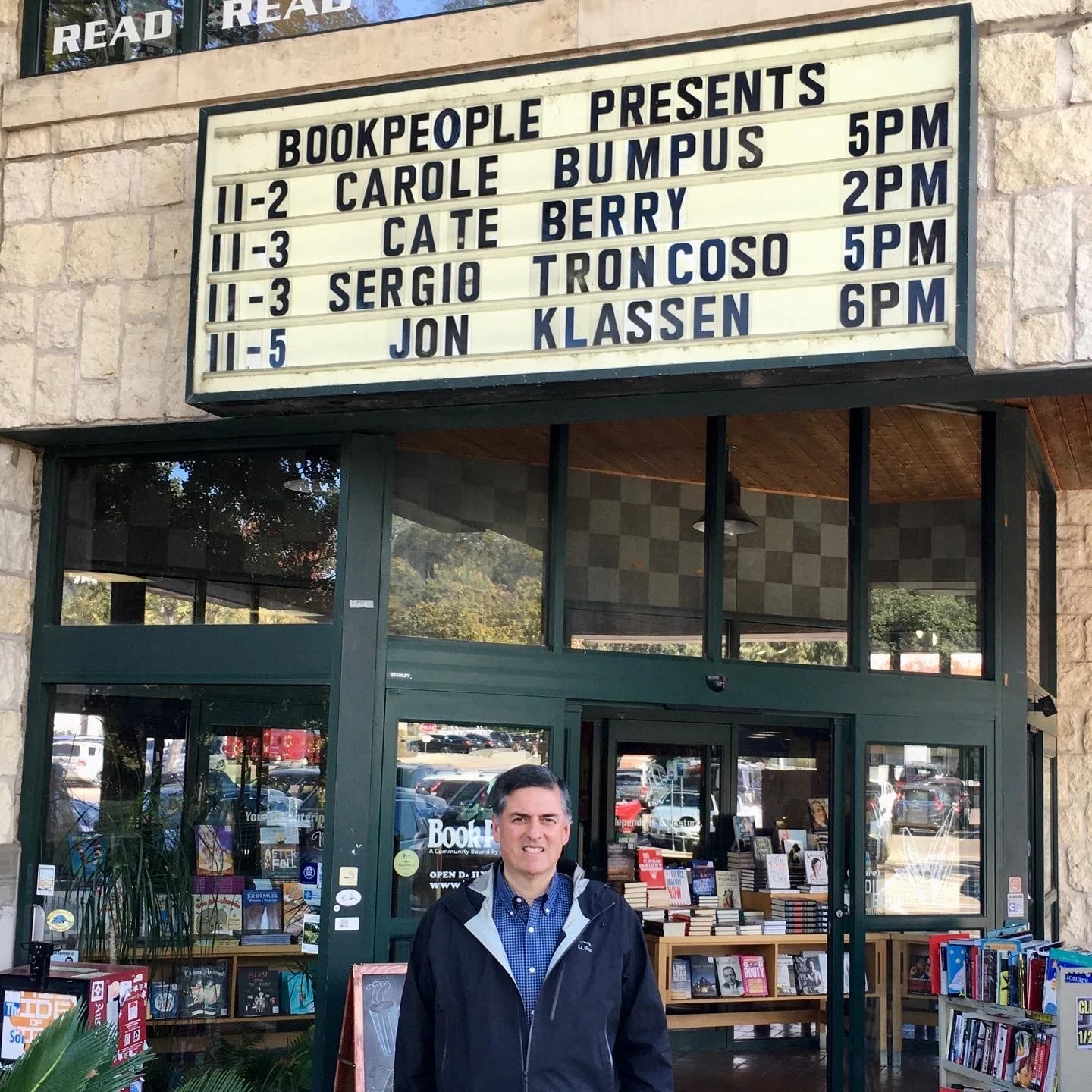 Sergio Troncoso at BookPeople in Austin, TX, 2019.
