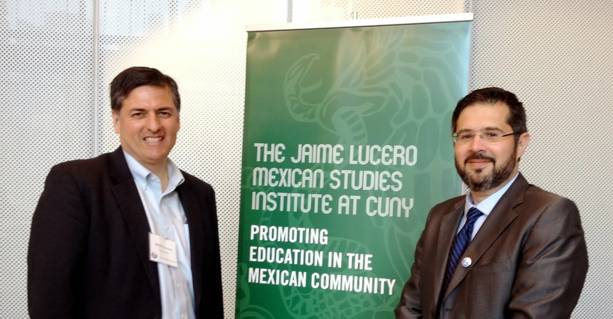 Sergio Troncoso and Daniel Fernandez at Lucero Mexican Studies Institute's Annual Conference, City University of New York, 2015.