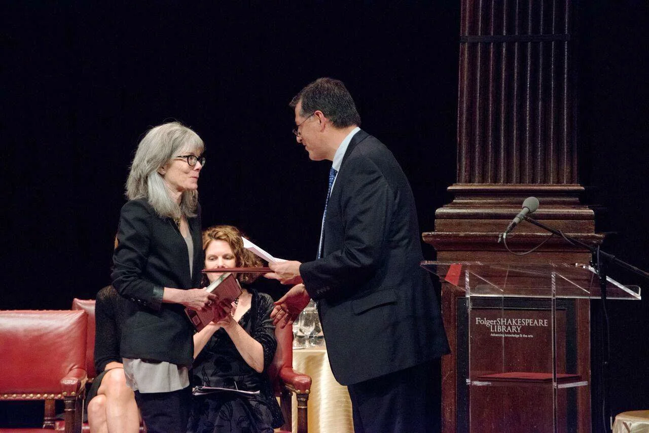 Elizabeth Tallent and Sergio Troncoso, PEN/Faulkner Award, Folger Shakespeare Library, Washington, D.C., 2016.