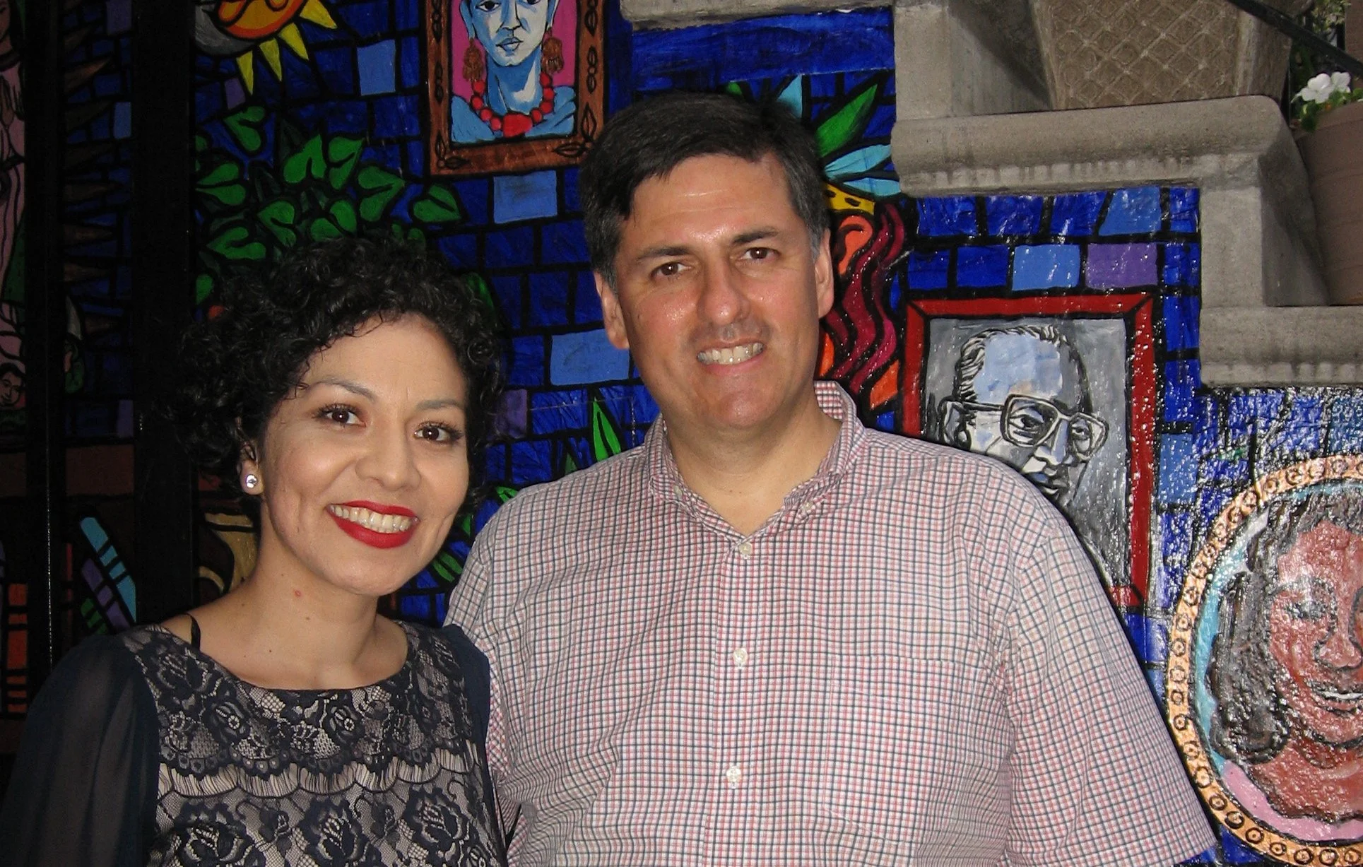 Aurora Anaya-Cerda and Sergio Troncoso at La Casa Azul Bookstore, New York, NY, 2012.