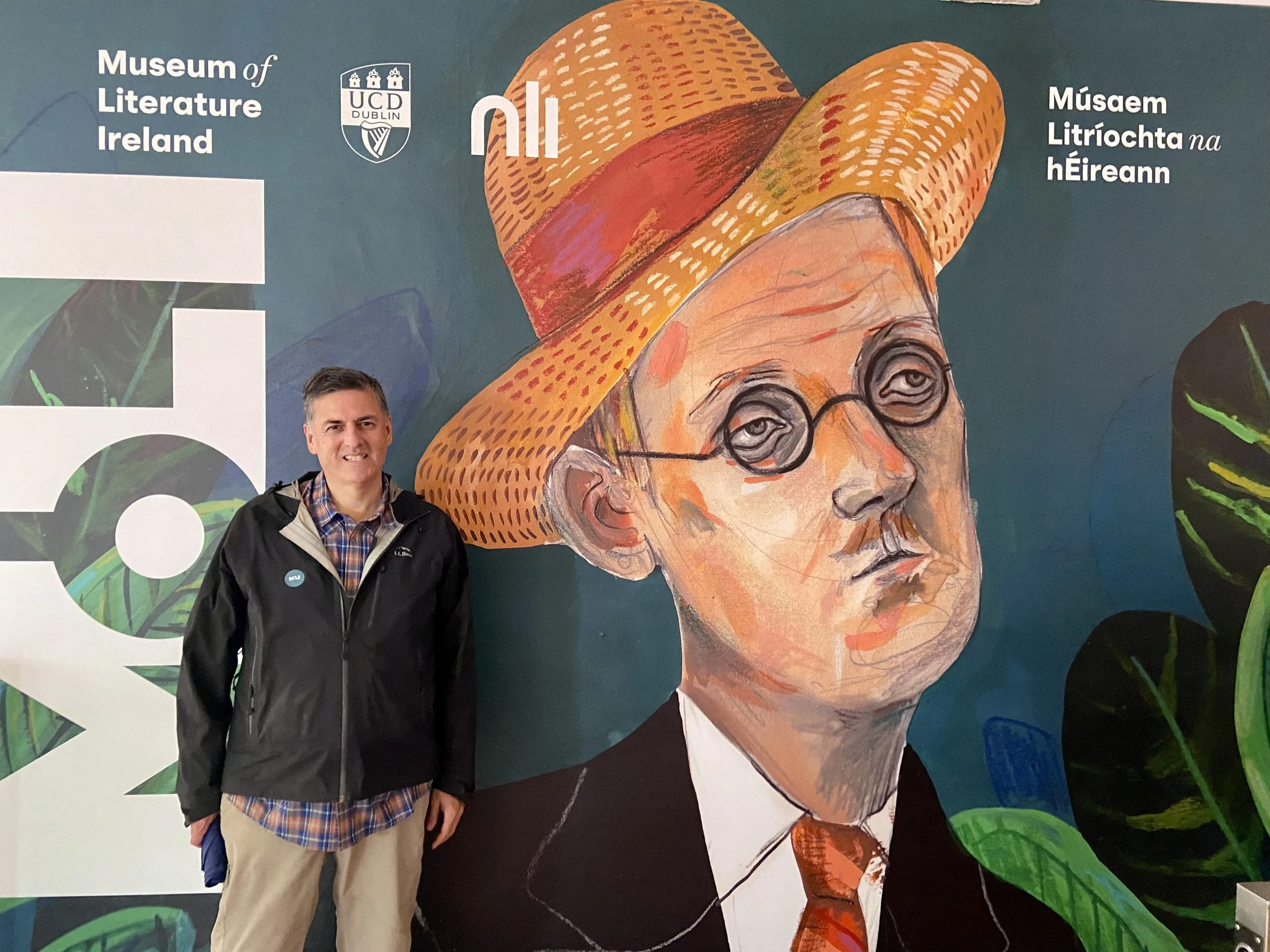 Sergio Troncoso visiting Museum of Literature in Dublin, Ireland, 2023.