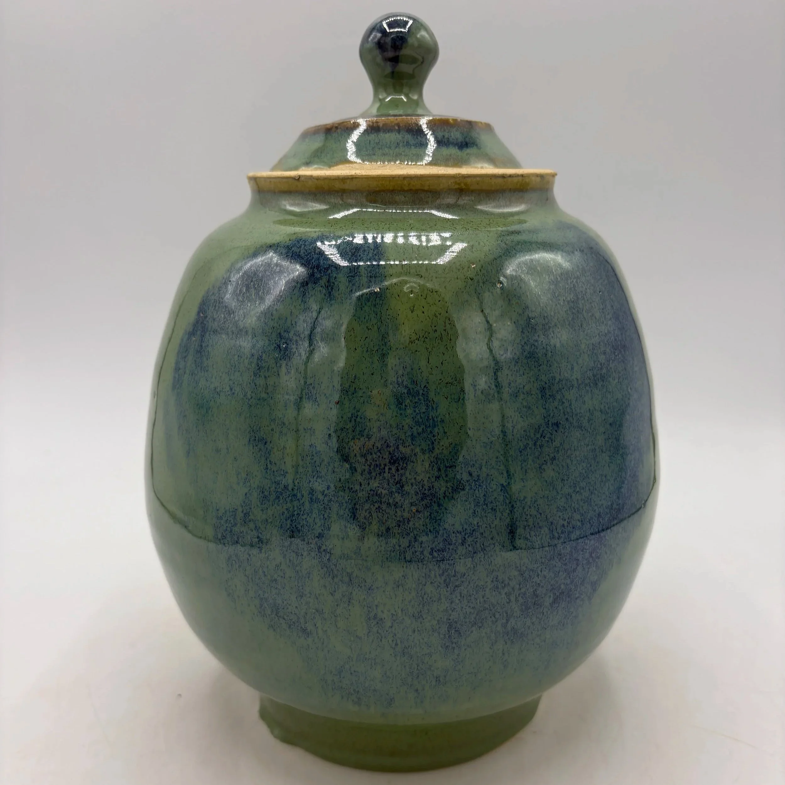 Wheel thrown vase, fired to cone 06 oxidation