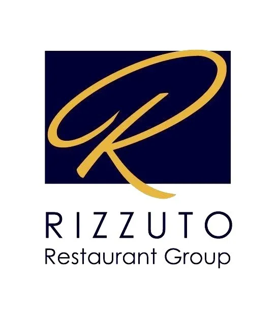 Logo of Rizzuto Restaurant Group with a gold stylized 'R' on a dark background.