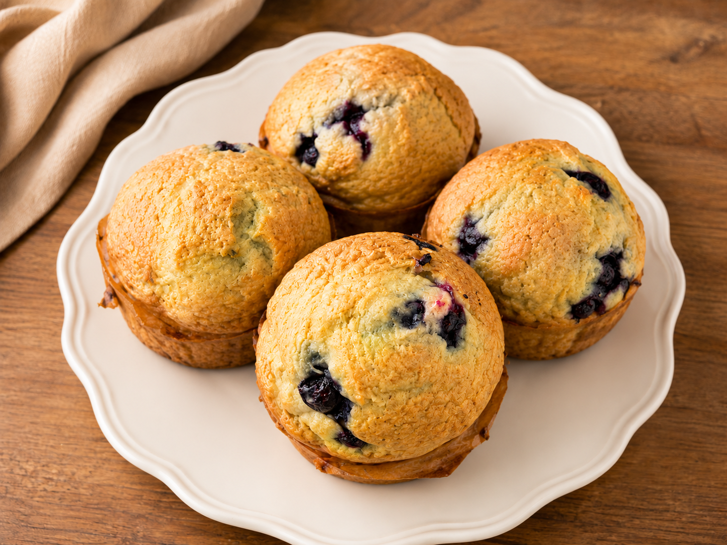 Giant Blueberry Muffins (4-Pack)