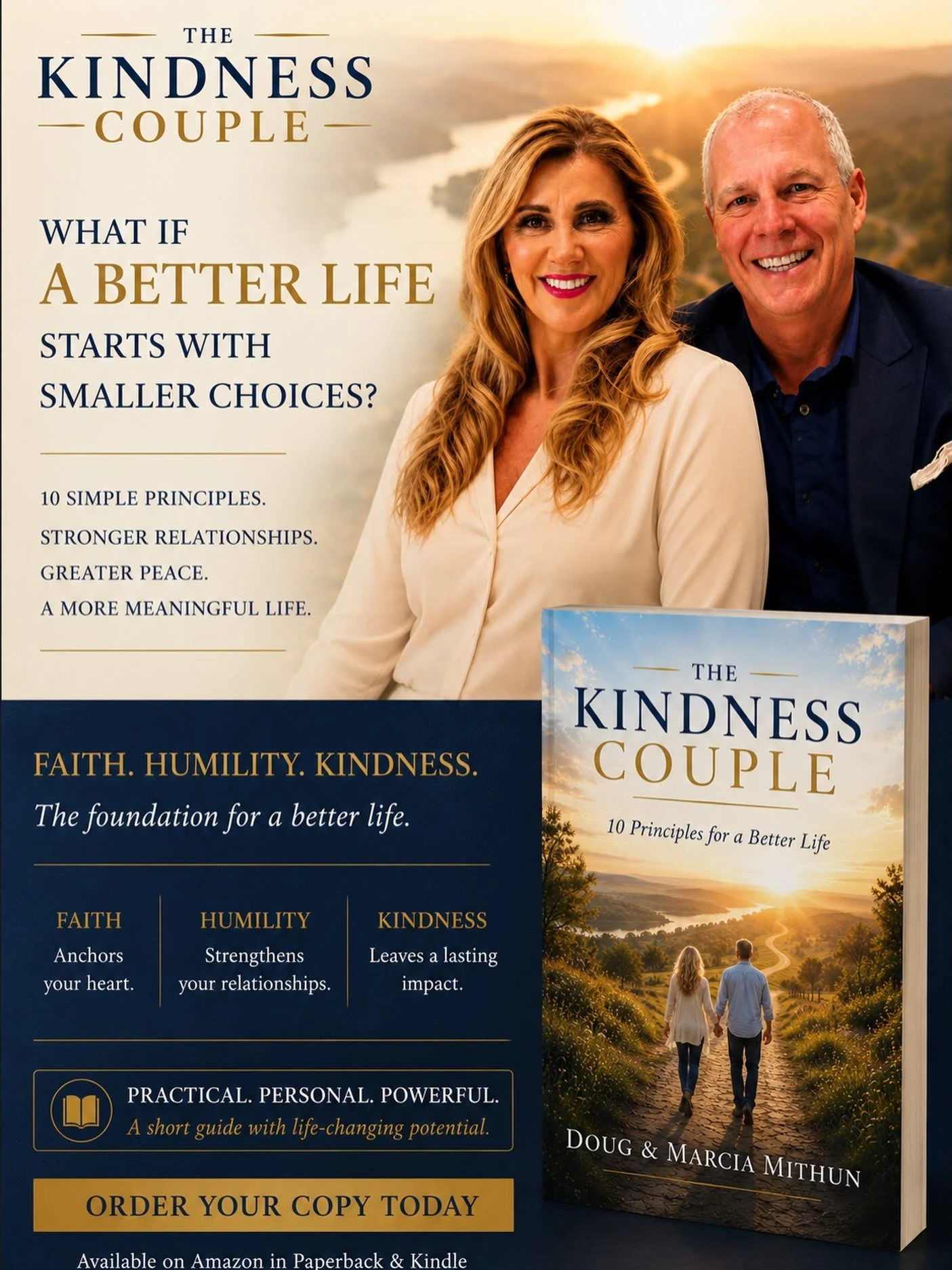 The Kindness Couple : 10 Principals for a Better Life 
Available on Amazon 
If you read our book leave a comment let us know if it helped your relationships. 
#KindnessCouple #betterlife #faith #humility #kindness