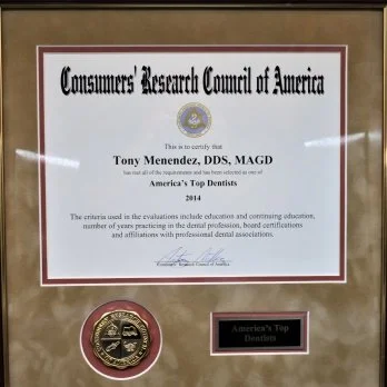 Dr. Menendez award recognition