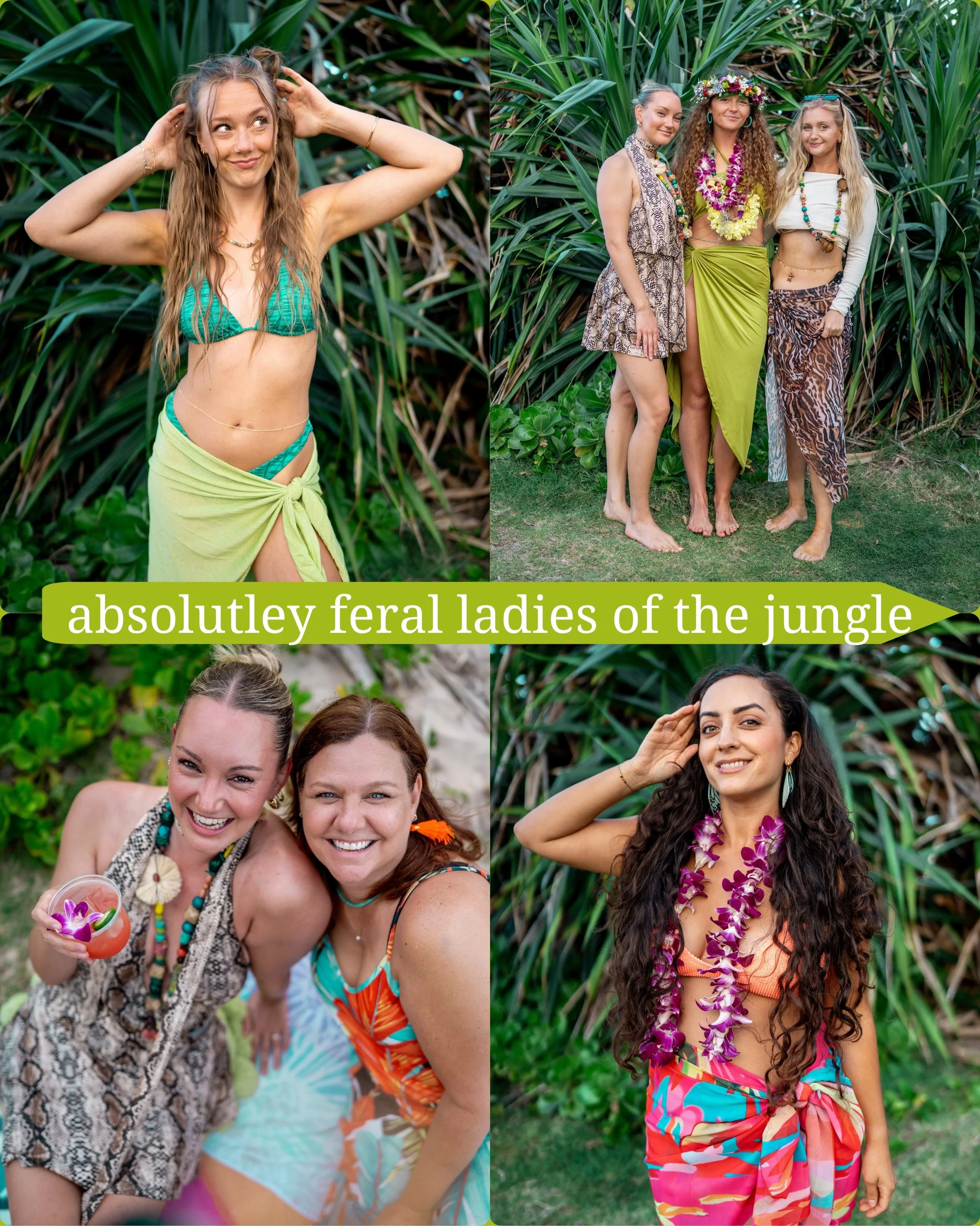 Photographed a bachelorette party (&hellip;my own 😅) and it was the BEST excuse to get all my friends in one place, all dressed up, so I could take some funky pictures of them 🌺 🐆❤️ They truly delivered on the theme and came in outfits inspired by