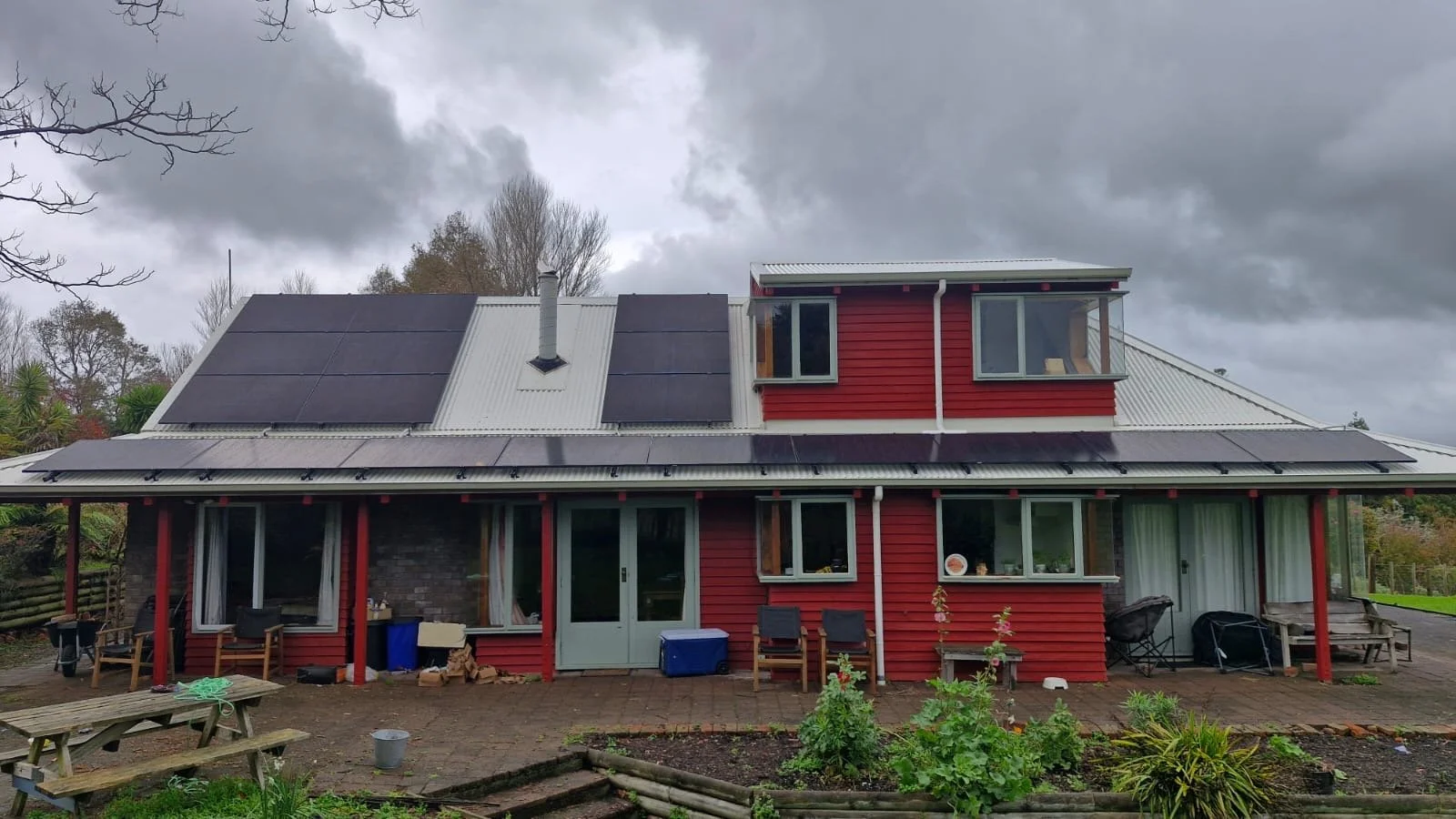 Residential rooftop solar system installed on a New Zealand home by Baywide Solar.