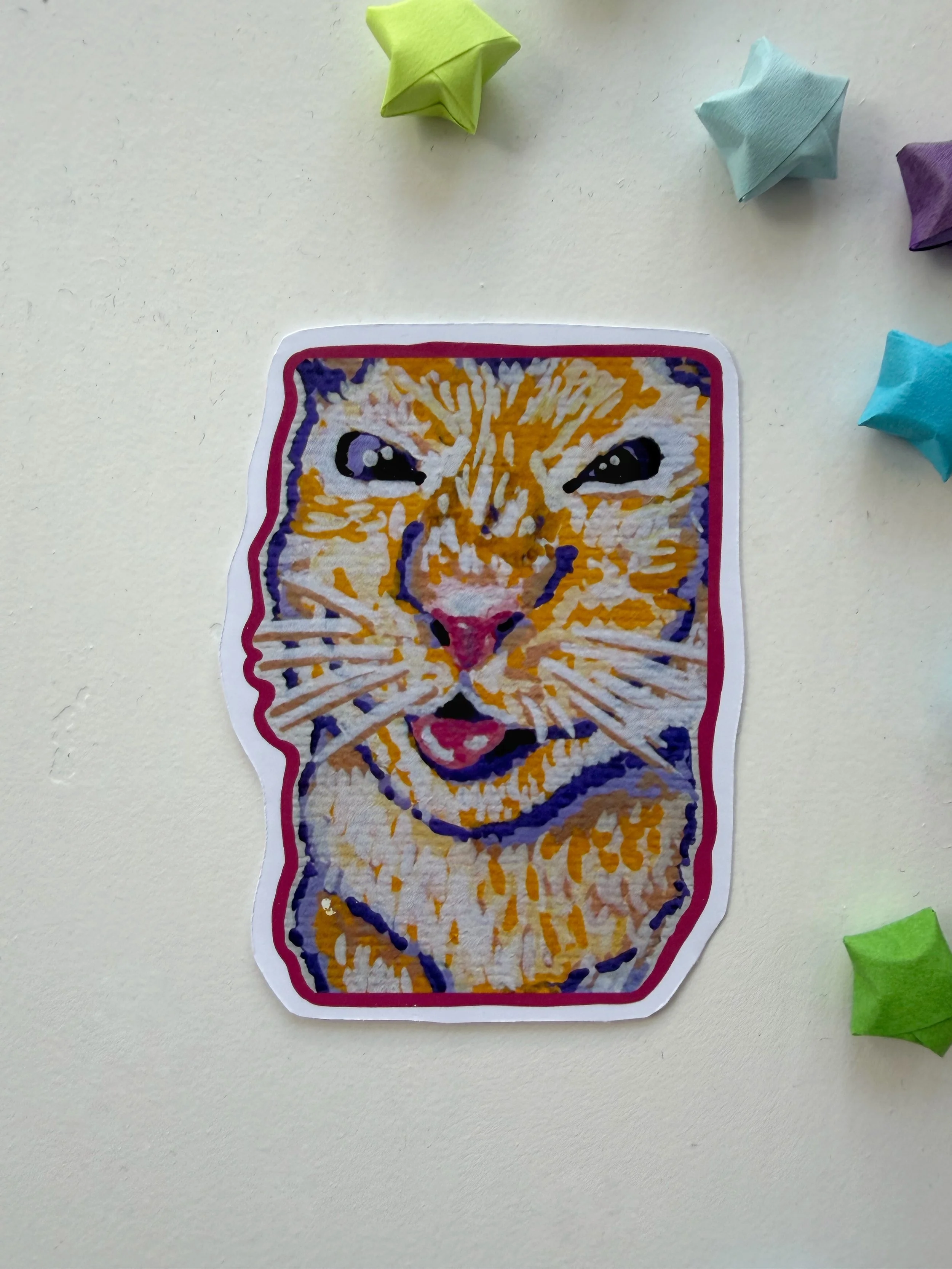 "Mischief" Cat Sticker