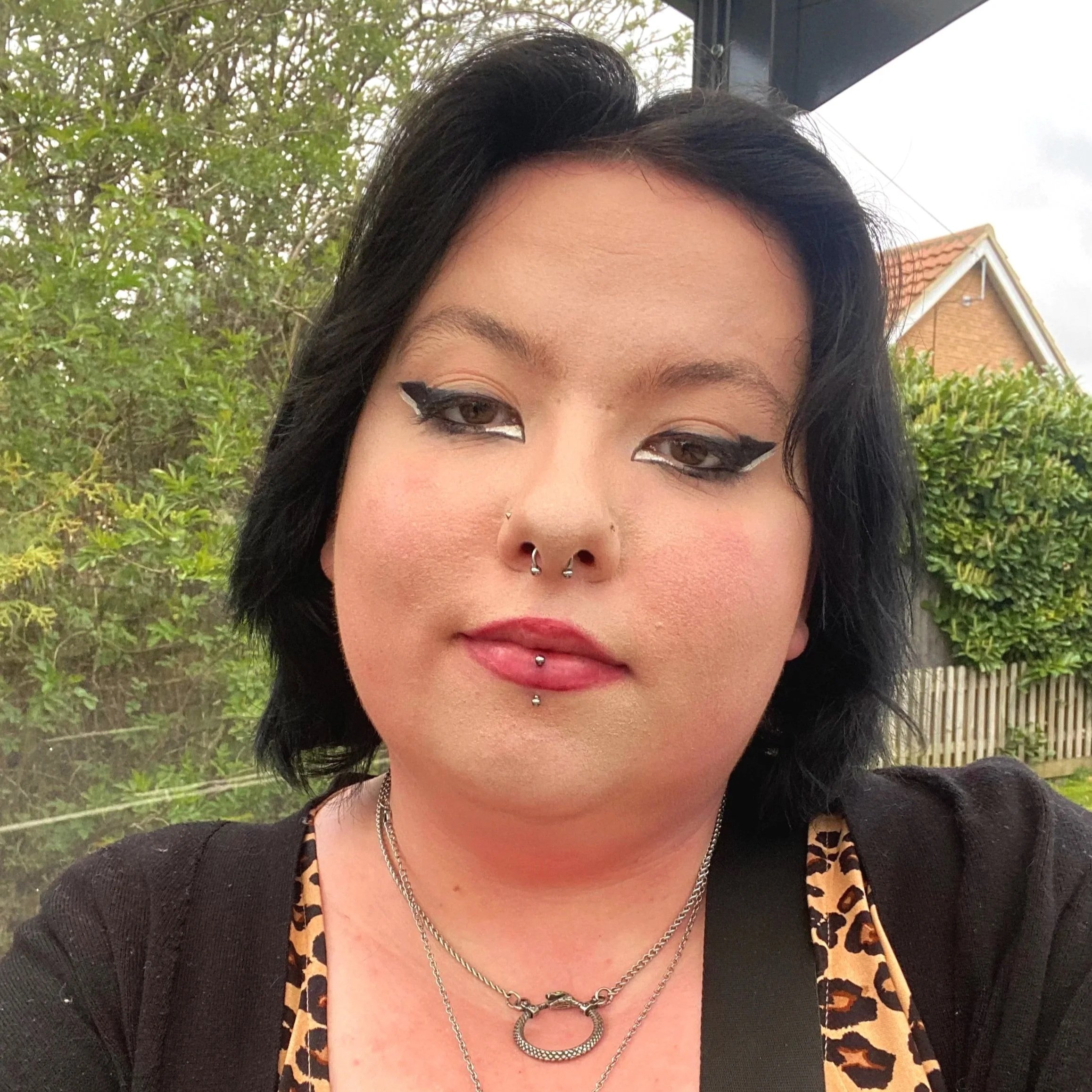Portrait of Abi, a UK artist and illustrator.