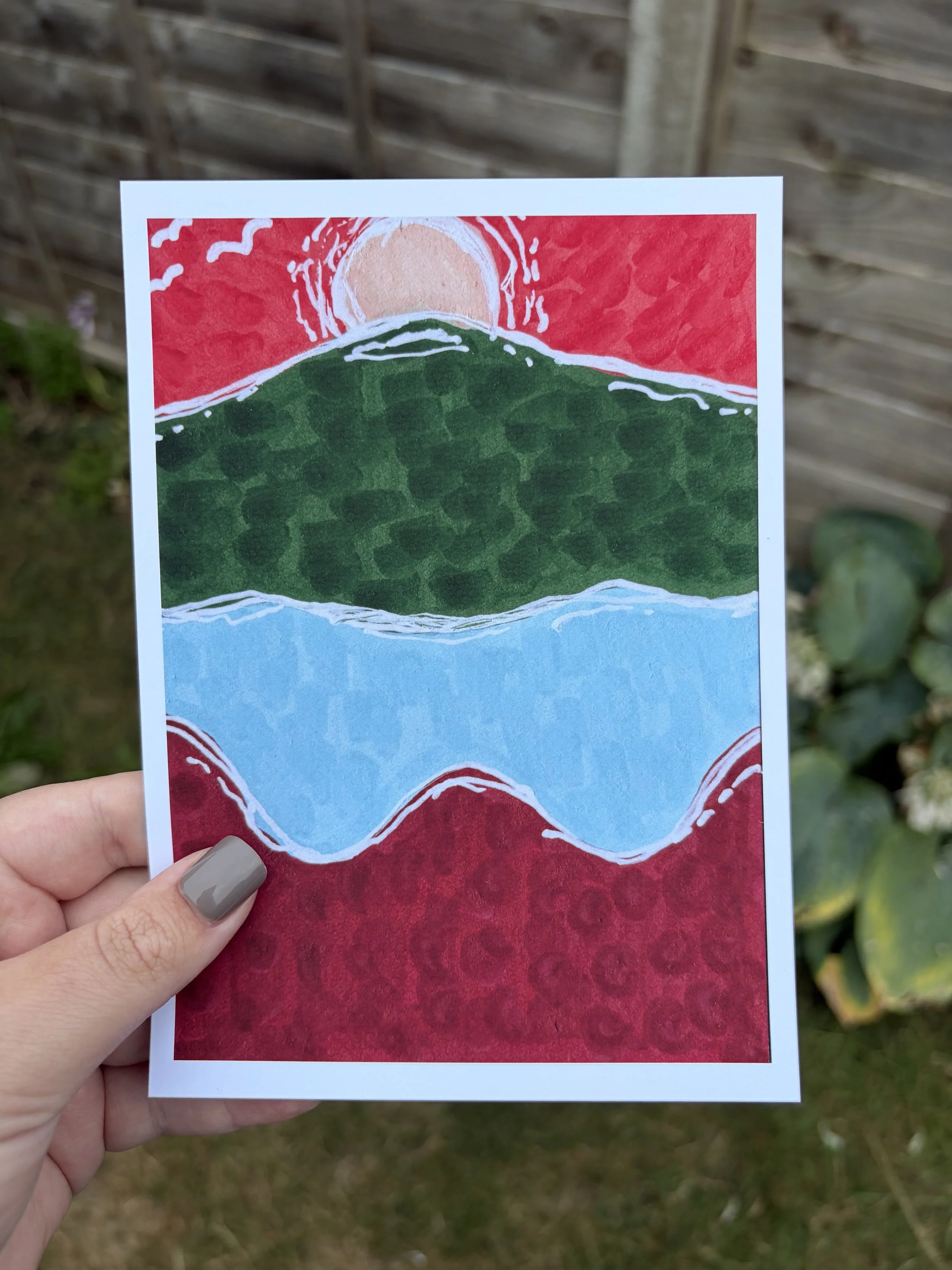 Hills and Valleys III 5×7 Art Print
