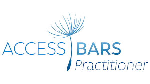 Access Bars Practitioner logo with a stylized dandelion illustration