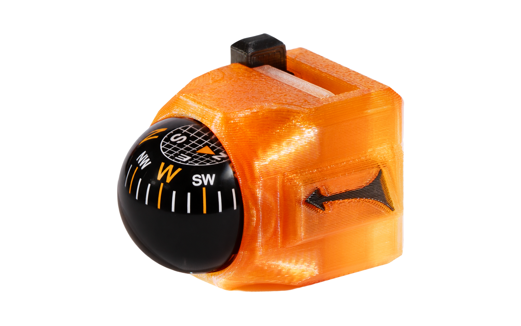 +3MS Paraglider Riser Mount Compass LITE (Orange) 2.png