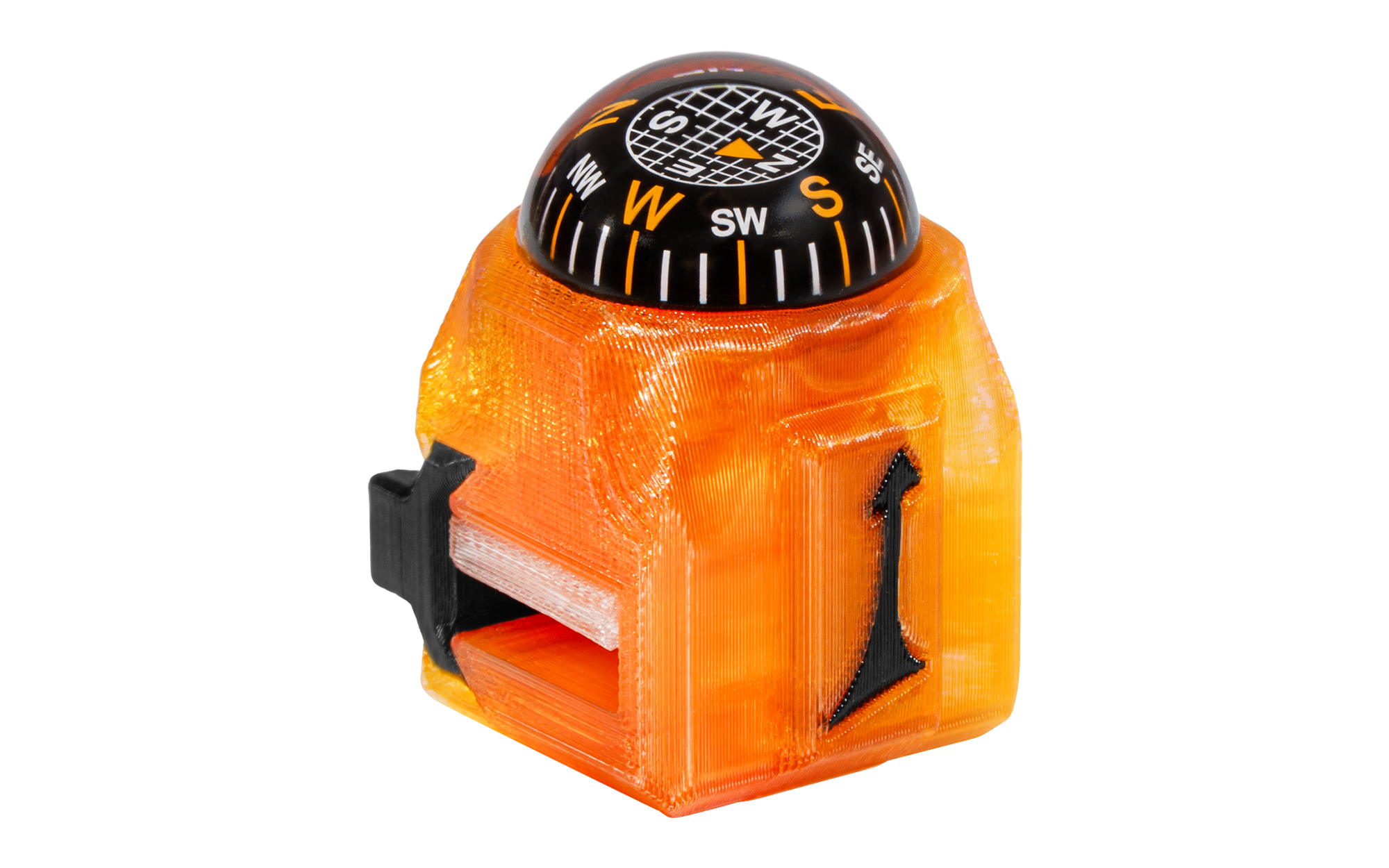+3MS Paraglider Riser Mount Compass LITE (Orange) 1.png